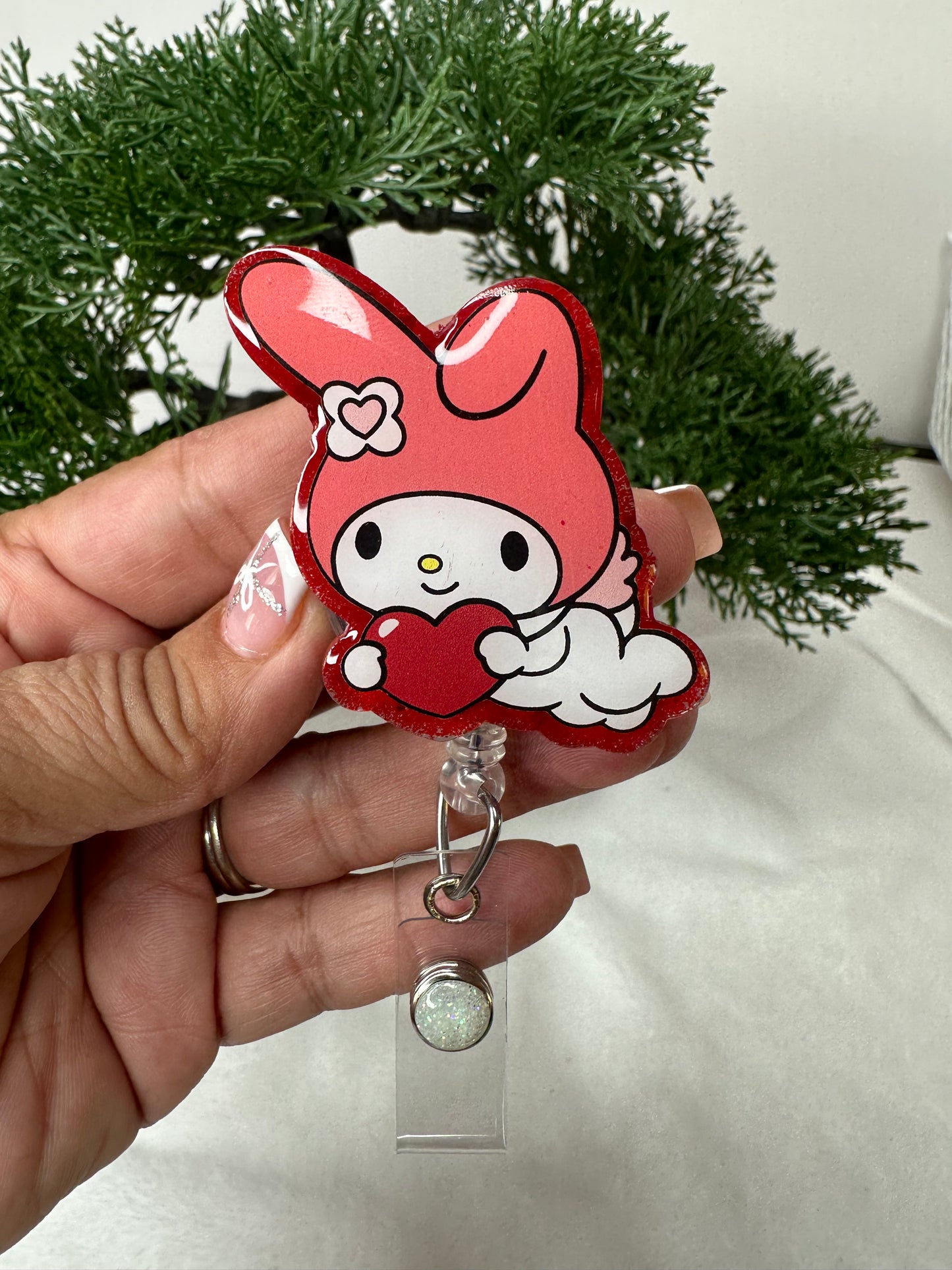 My Melody Valentine Badge Reel