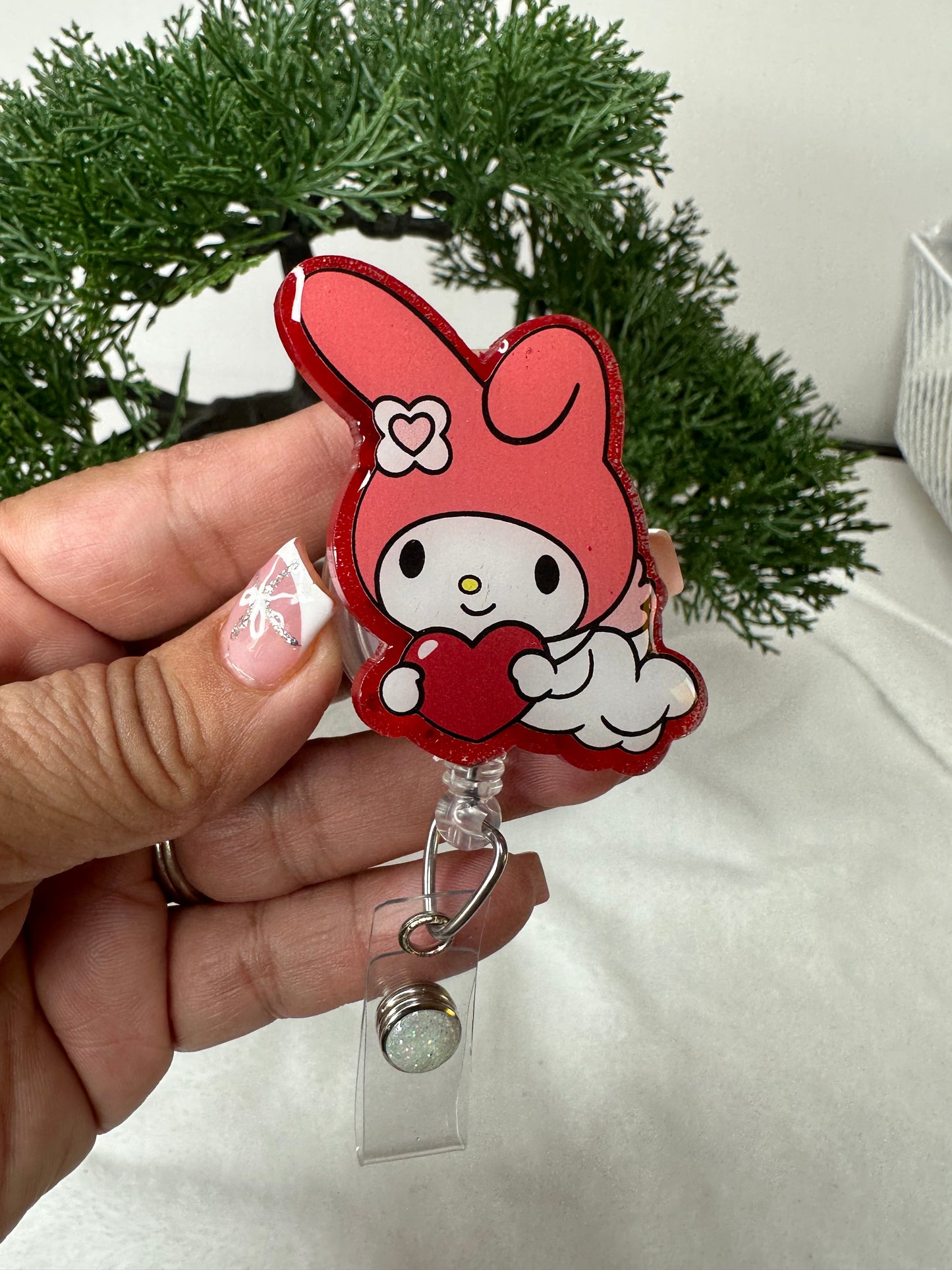 My Melody Valentine Badge Reel