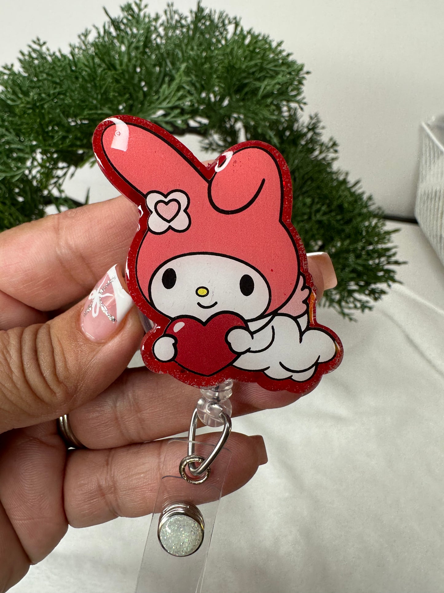 My Melody Valentine Badge Reel