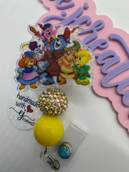 Gummi Bears Vintage Characters Badge Reel