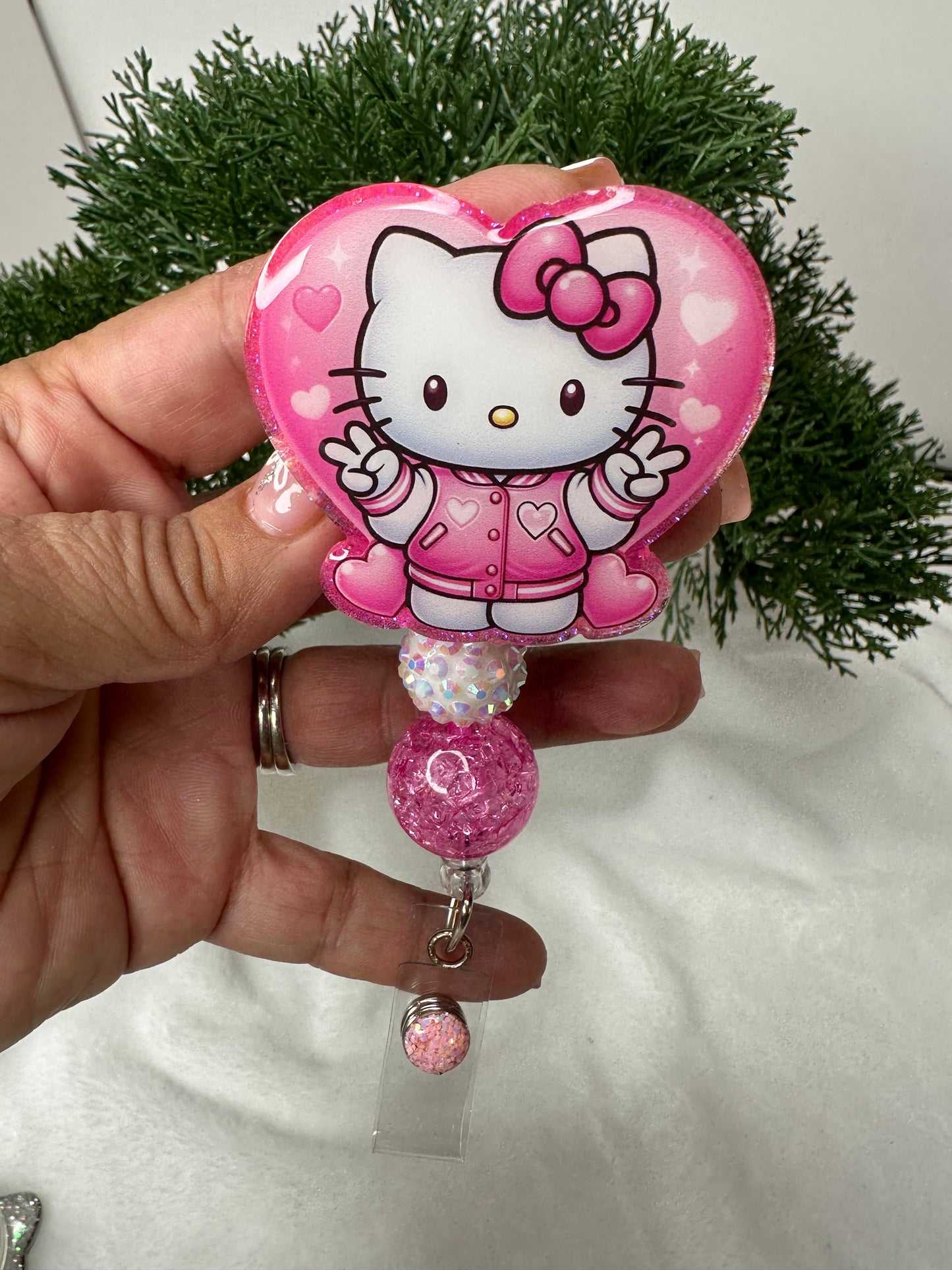 Valentine Kitty Badge Reel