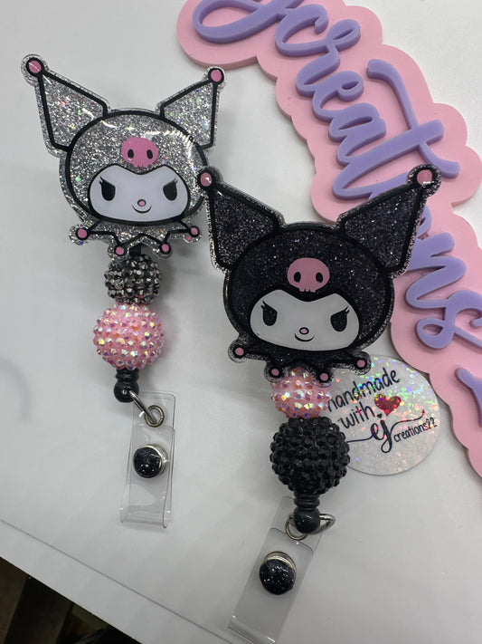 Kawaii Kuro Sn-rio Badge Reel