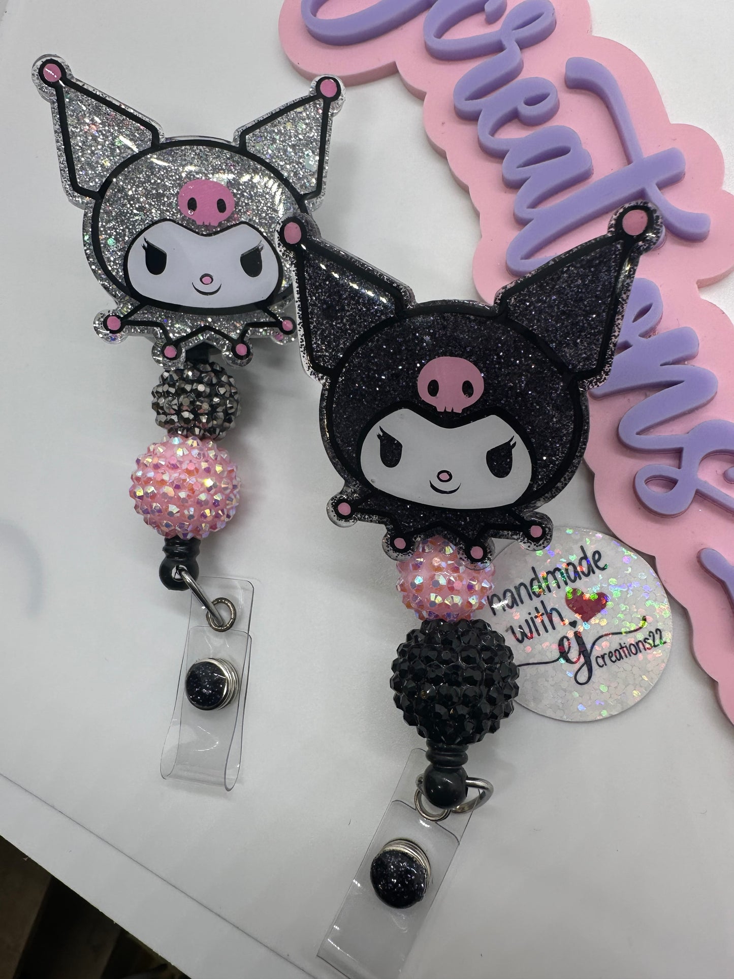 Kawaii Kuro Sn-rio Badge Reel