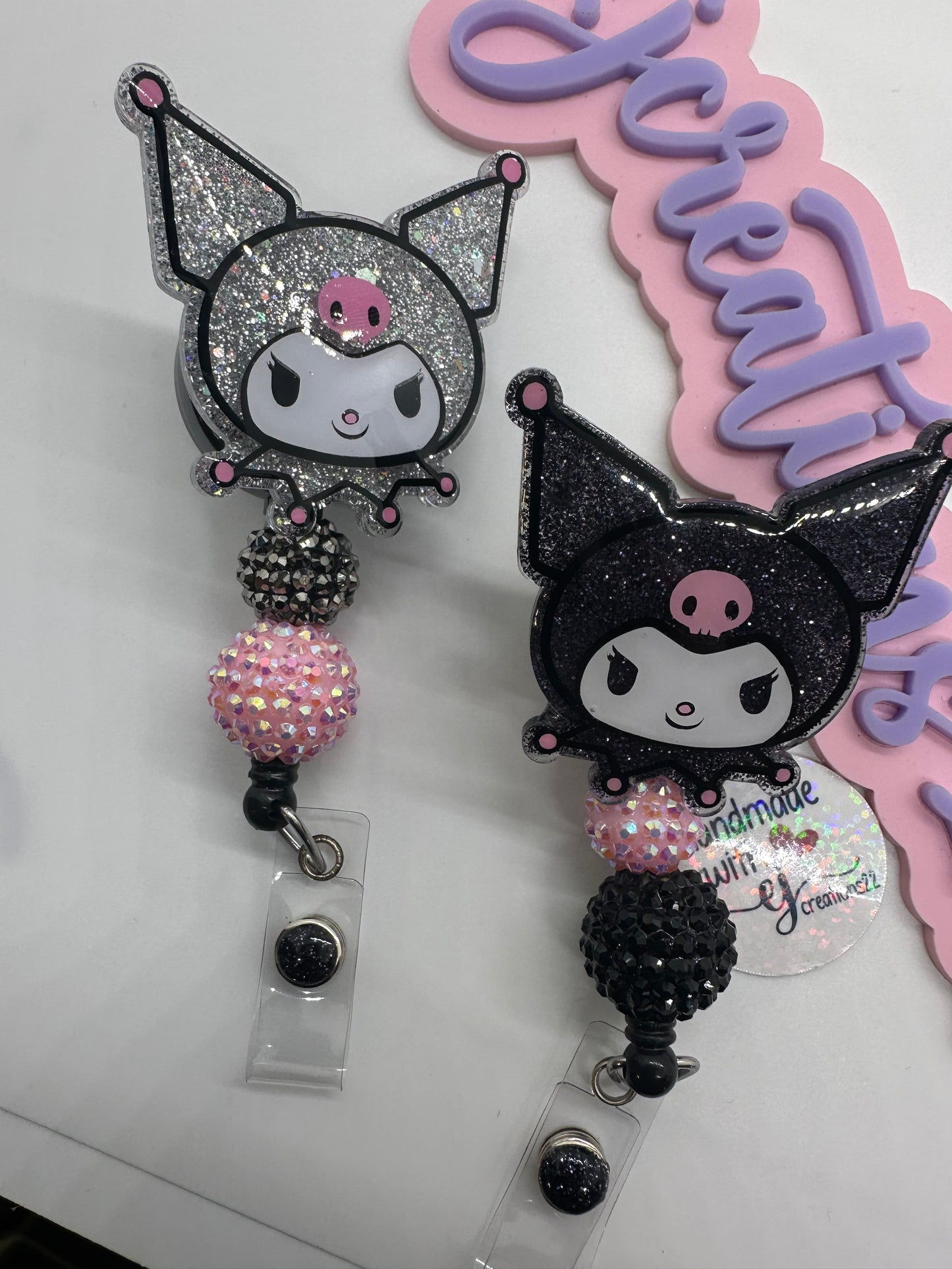 Kawaii Kuro Sn-rio Badge Reel