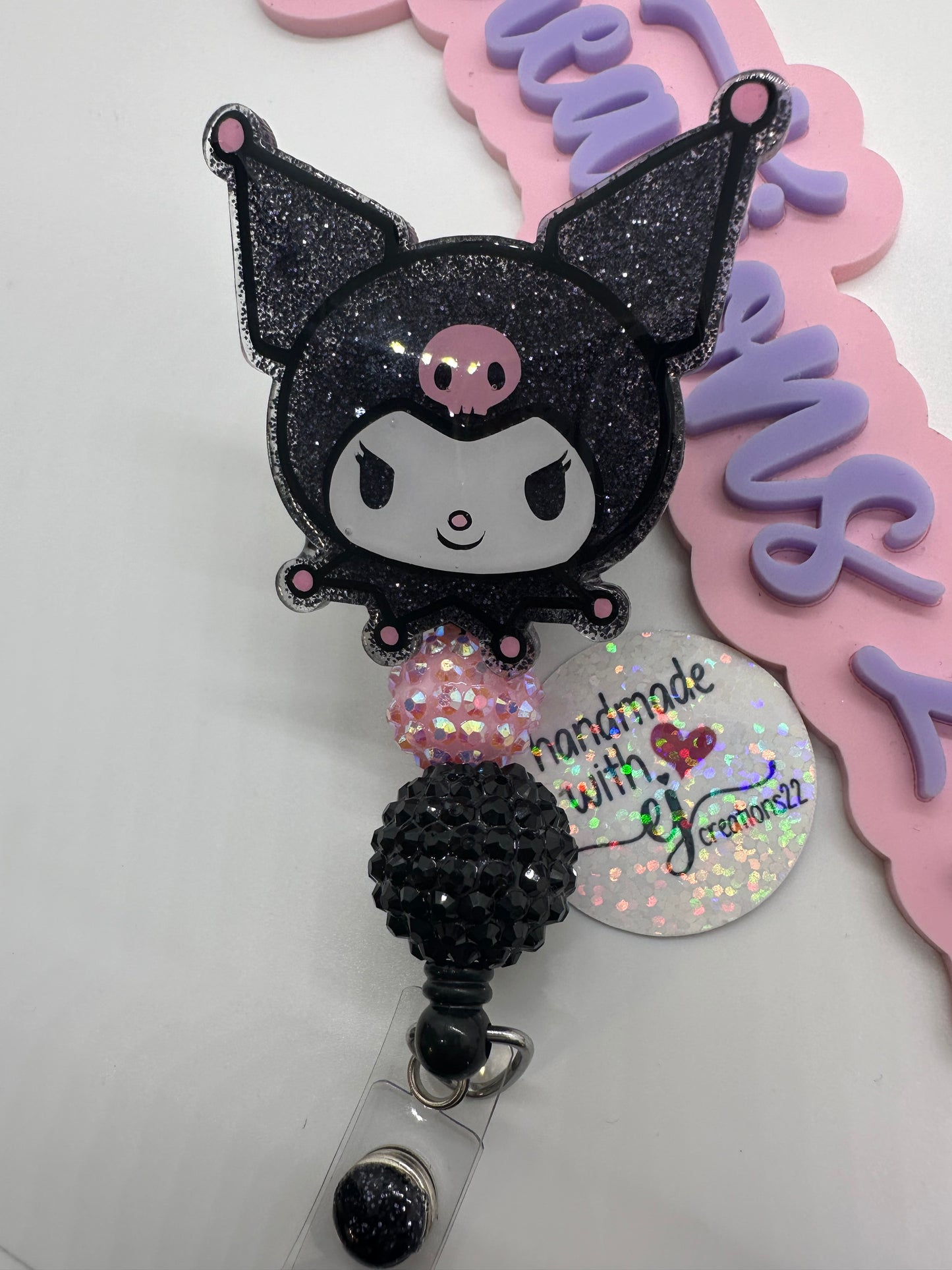 Kawaii Kuro Sn-rio Badge Reel