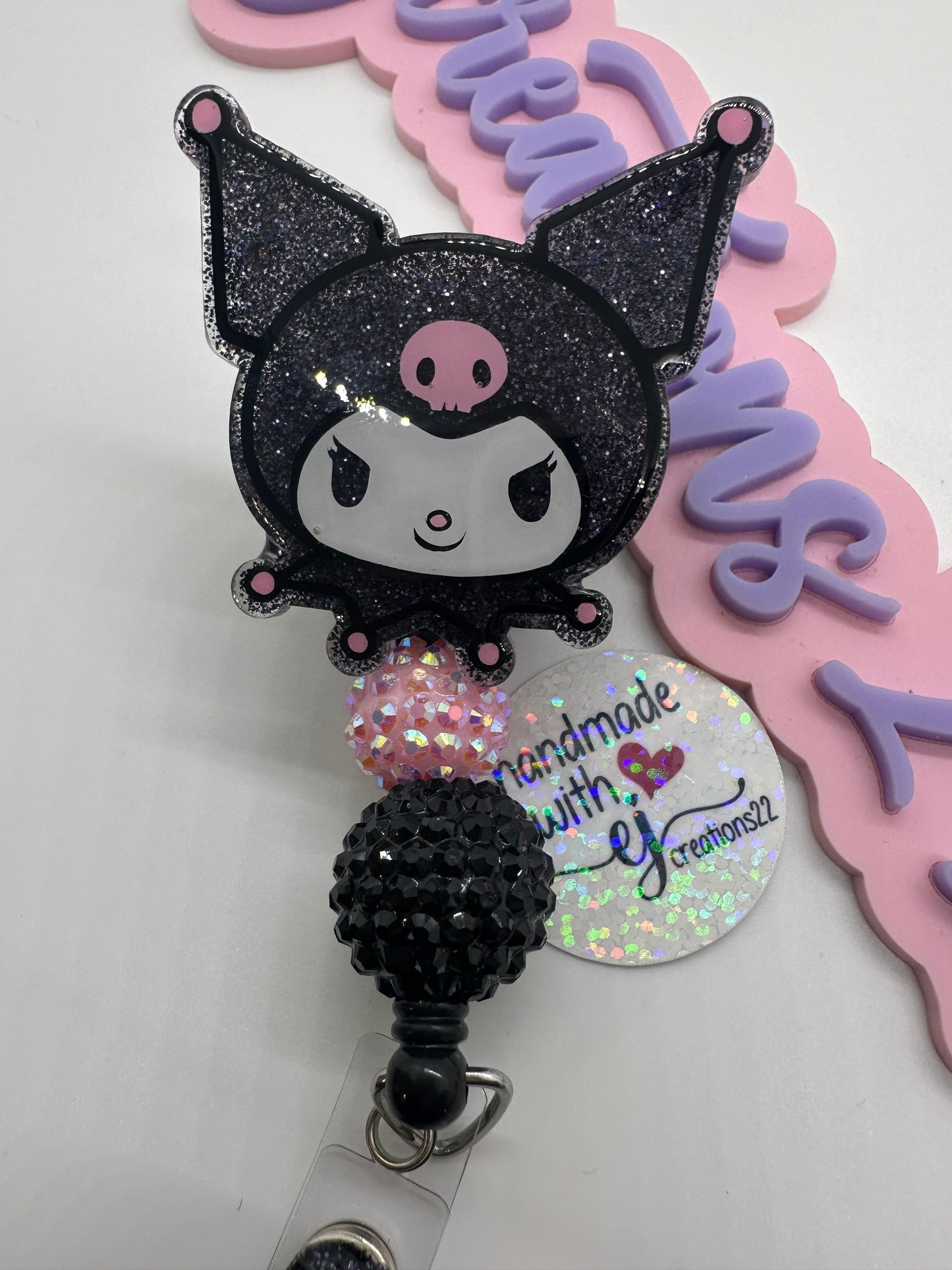 Kawaii Kuro Sn-rio Badge Reel