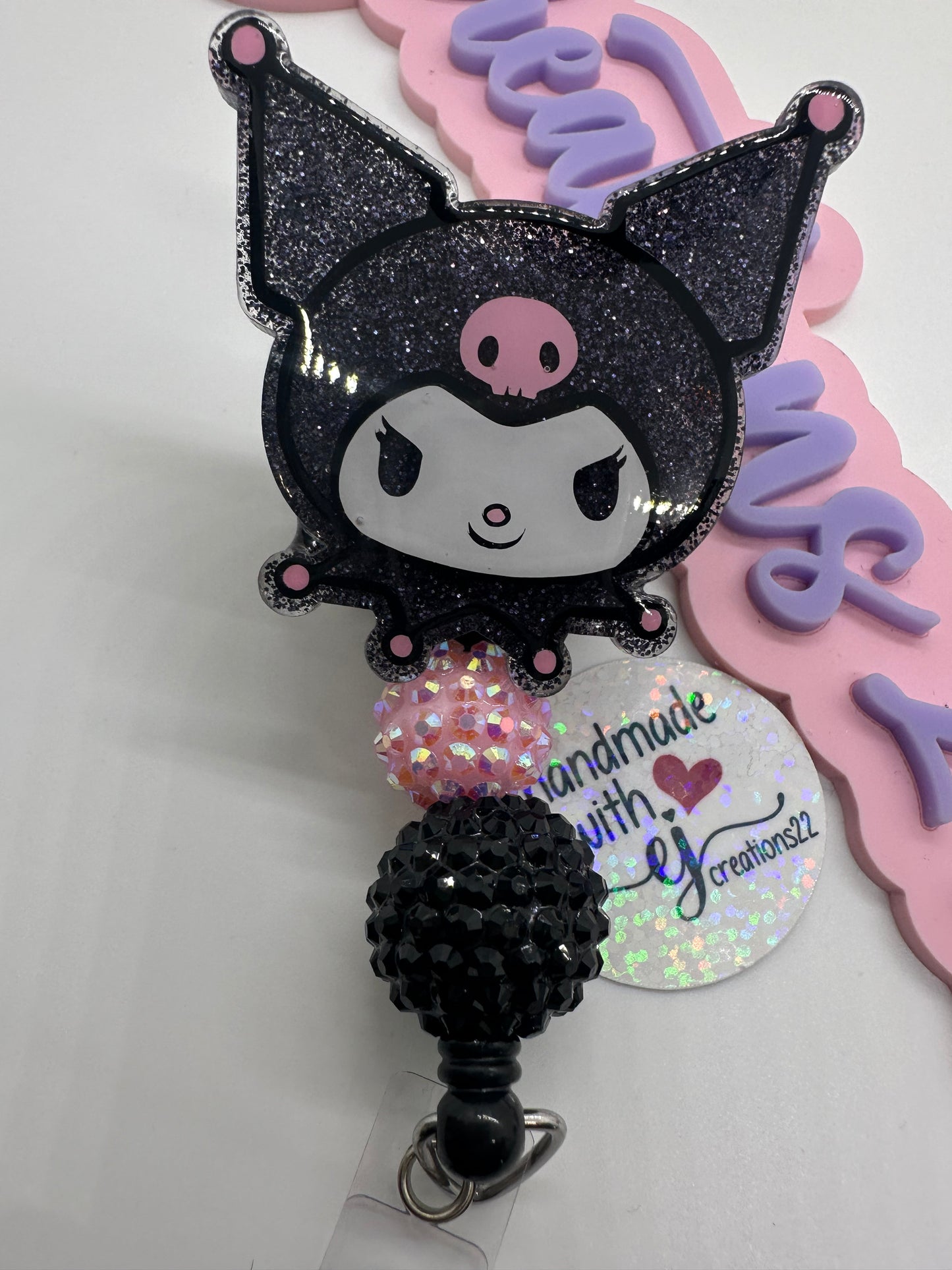 Kawaii Kuro Sn-rio Badge Reel