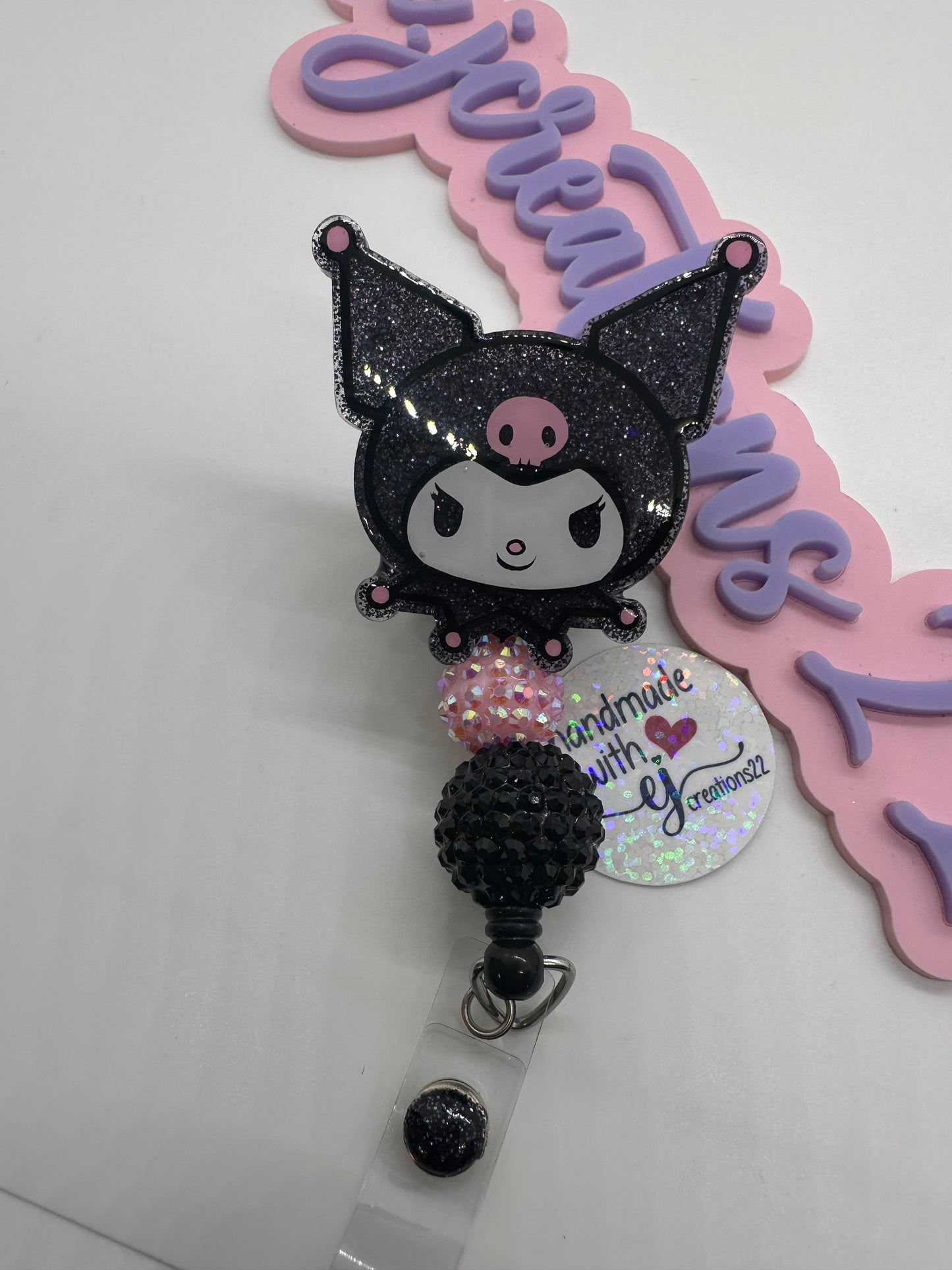 Kawaii Kuro Sn-rio Badge Reel