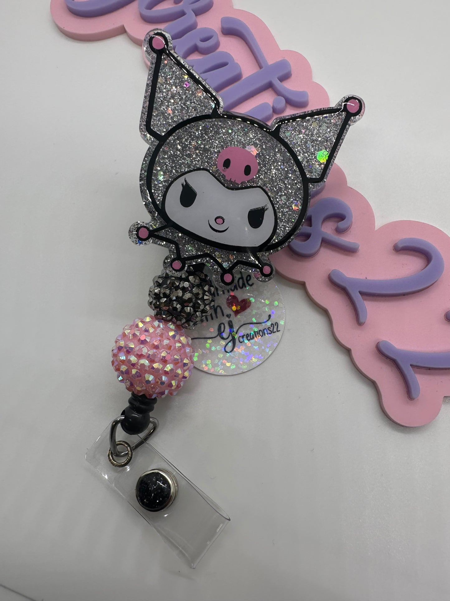 Kawaii Kuro Sn-rio Badge Reel