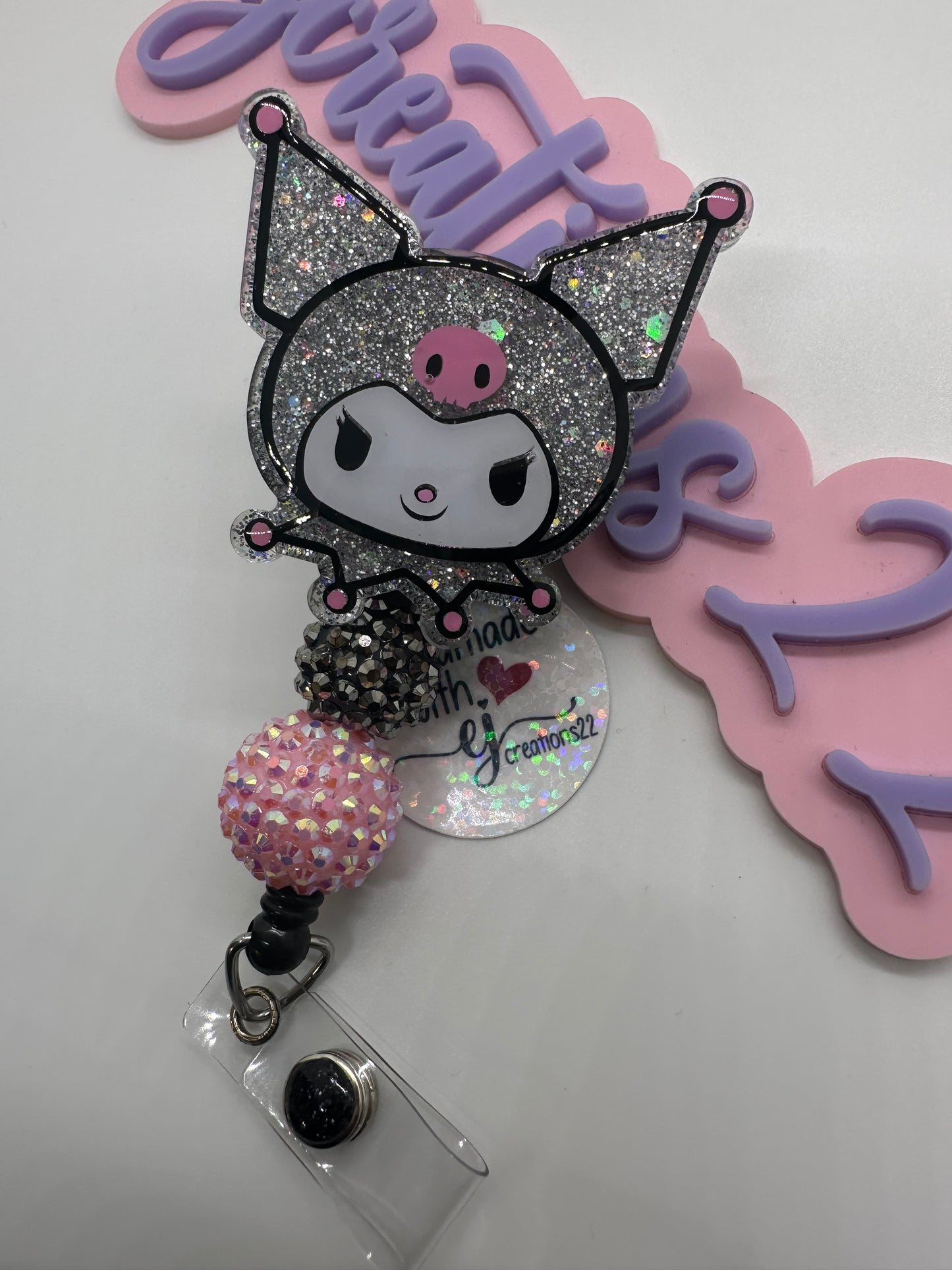 Kawaii Kuro Sn-rio Badge Reel