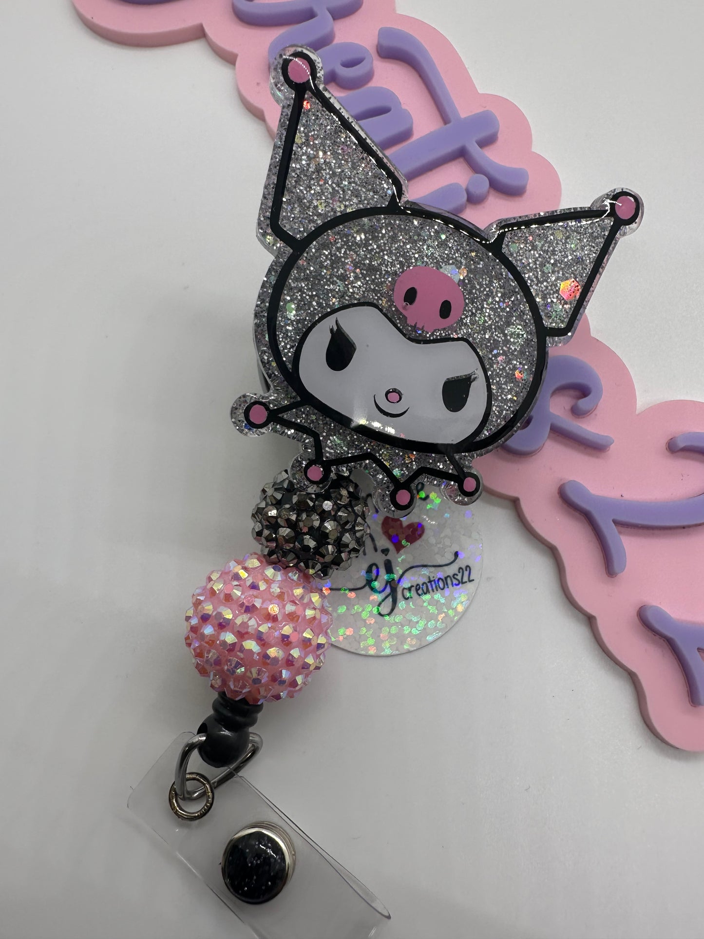 Kawaii Kuro Sn-rio Badge Reel