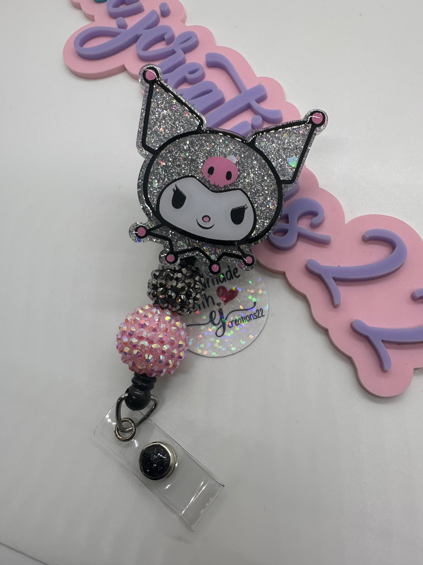 Kawaii Kuro Sn-rio Badge Reel