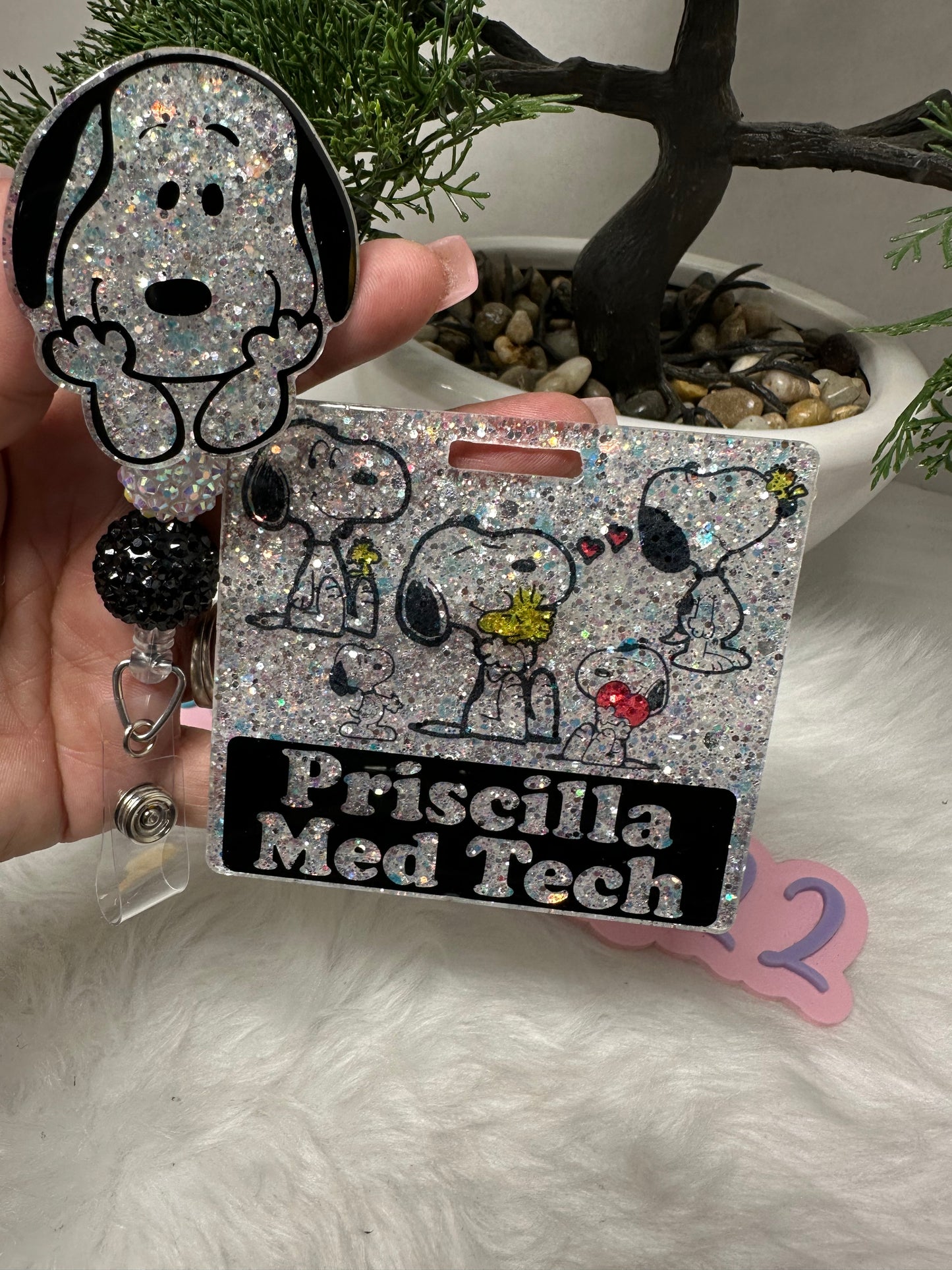 White Pup Badge Buddy Set