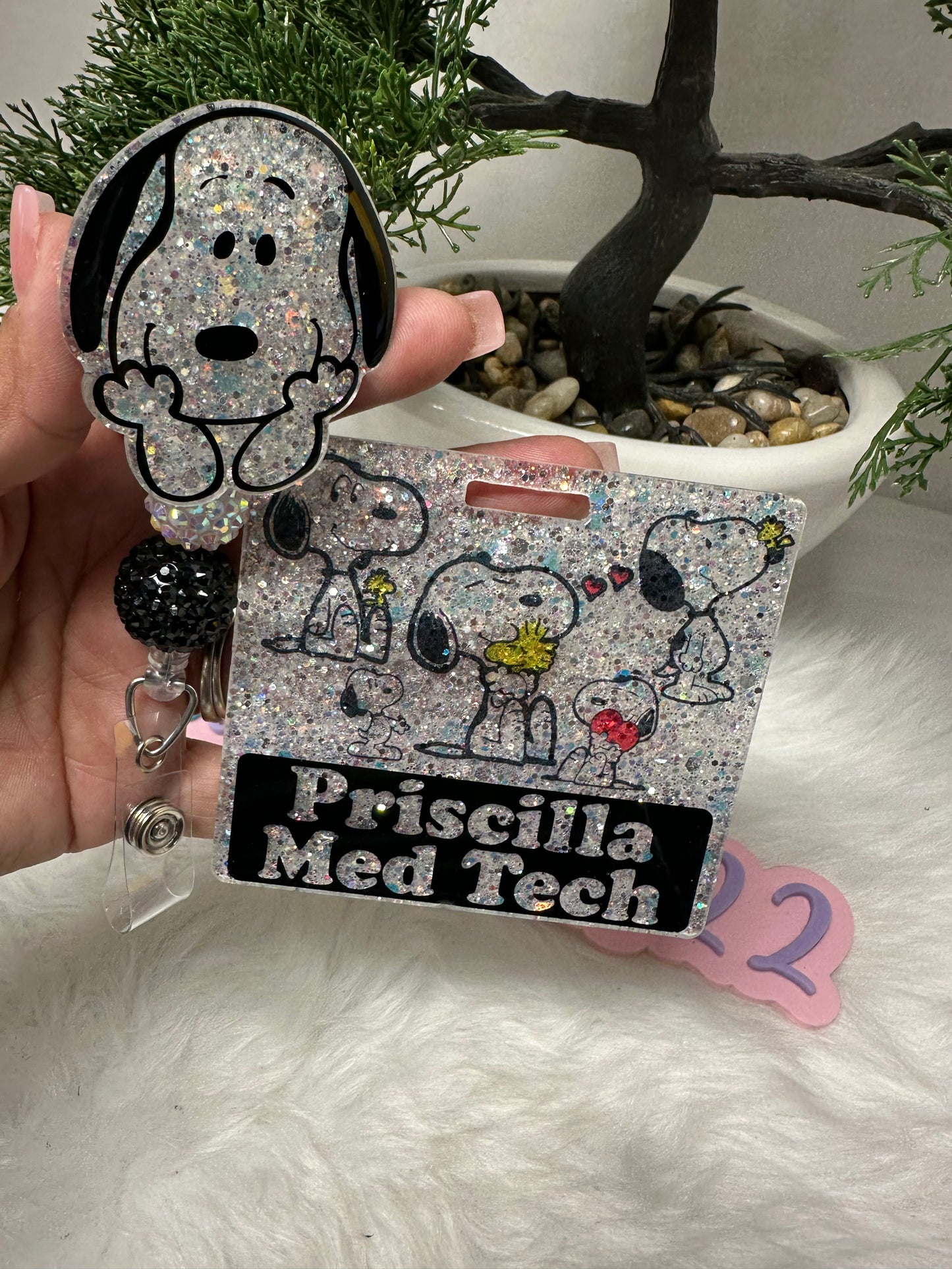 White Pup Badge Buddy Set