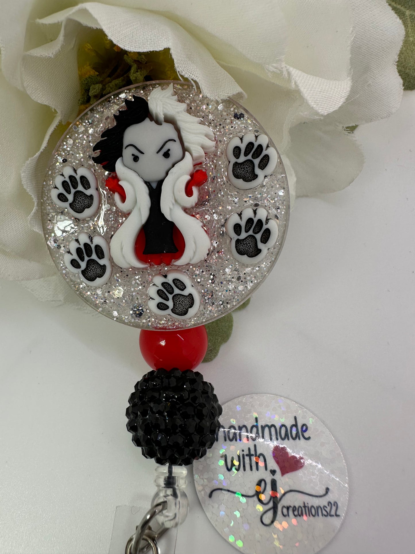 Villain Dog Witch Badge Reel