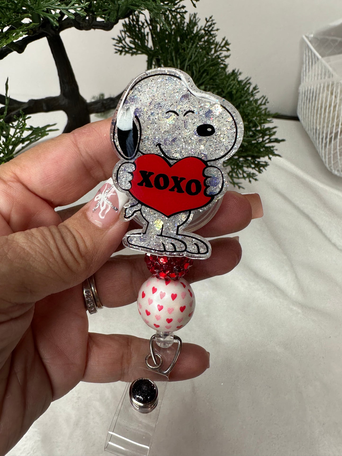 XOXO Puppy Badge Reel