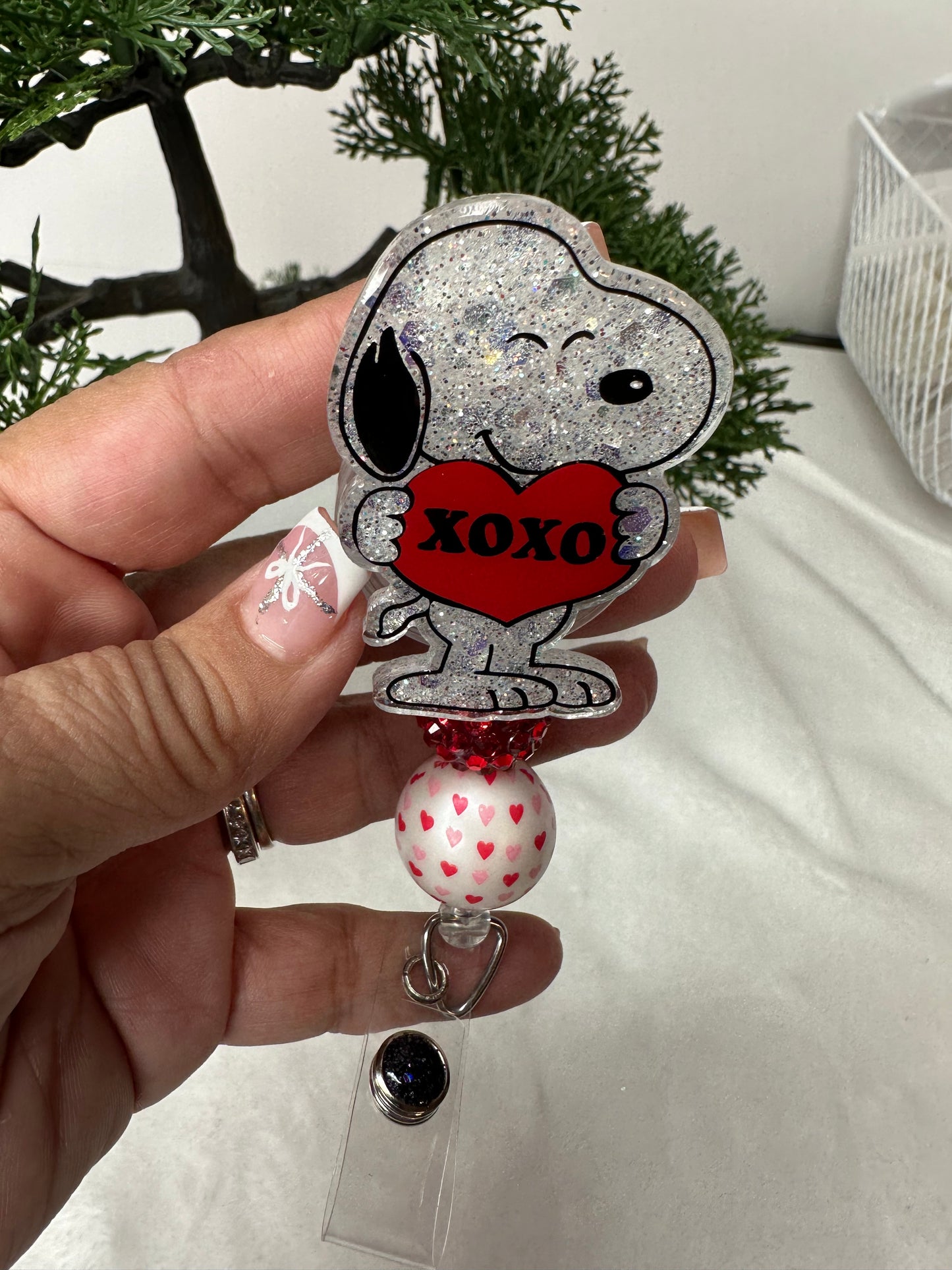 XOXO Puppy Badge Reel