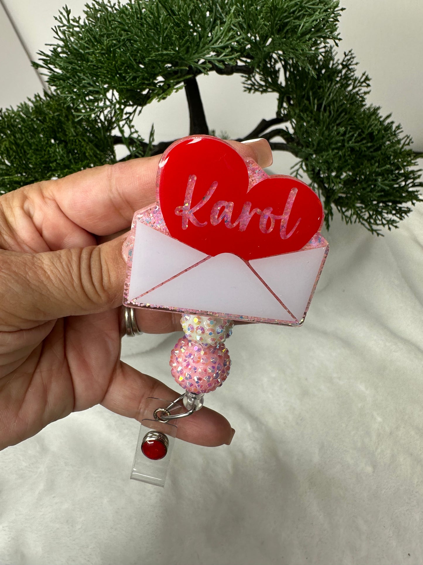 Valentine Card Badge Reel