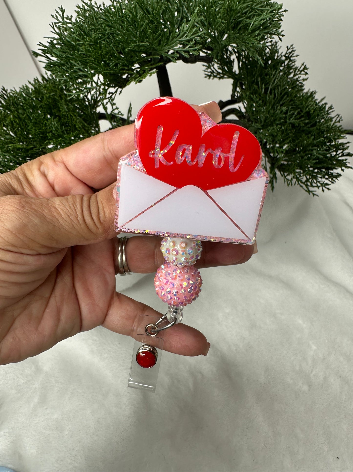 Valentine Card Badge Reel