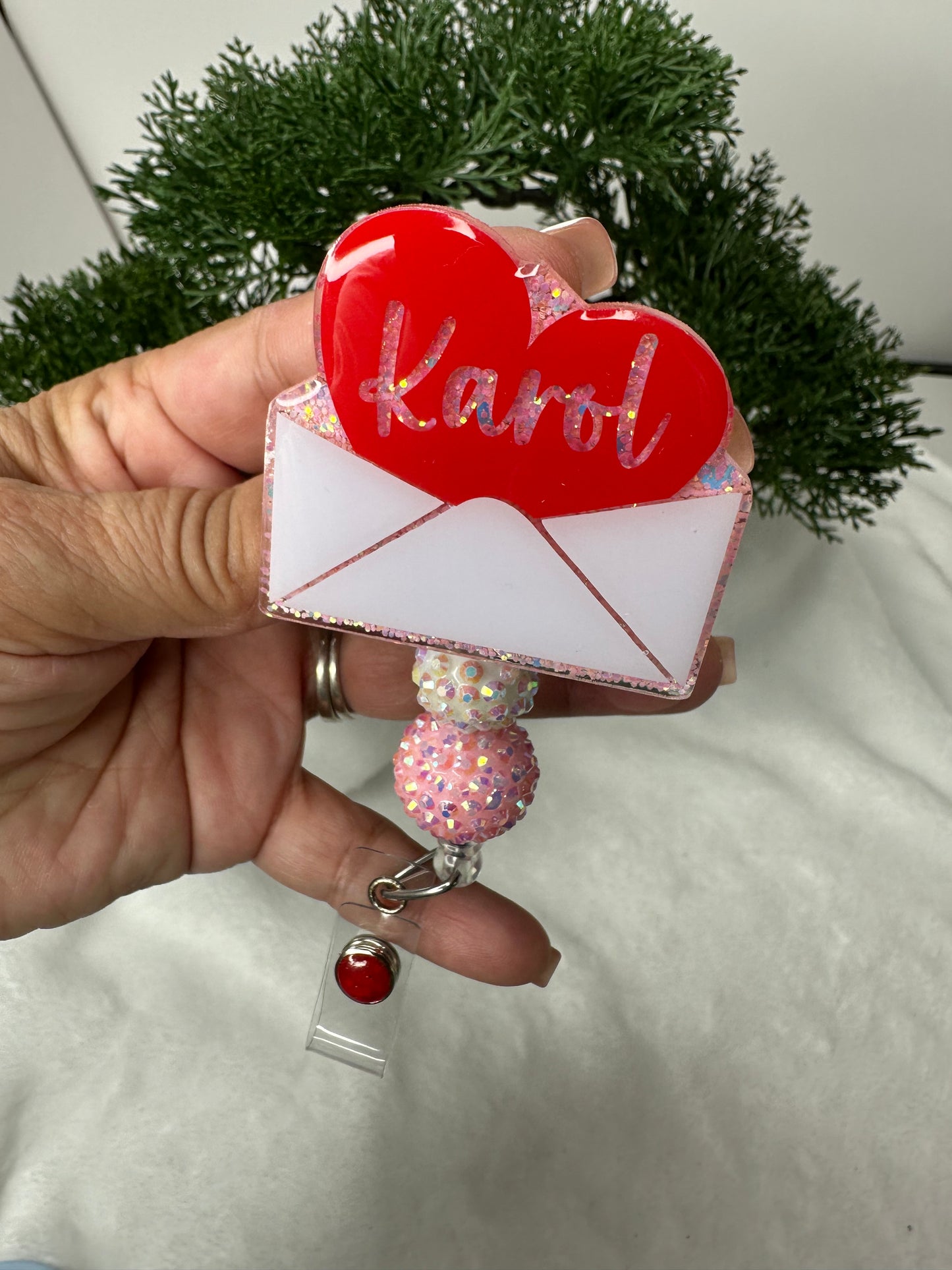 Valentine Card Badge Reel