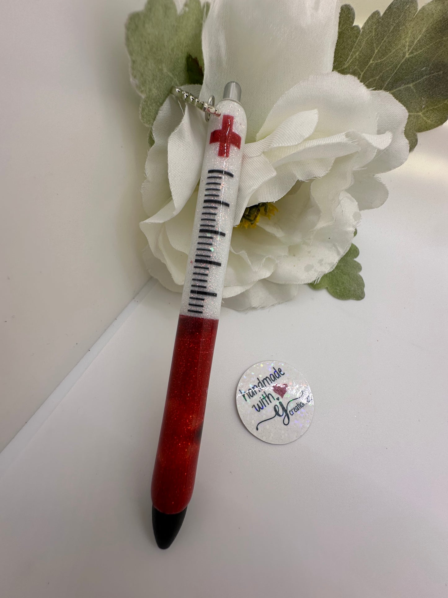 Phlebotomy Epoxy Glitter Pen