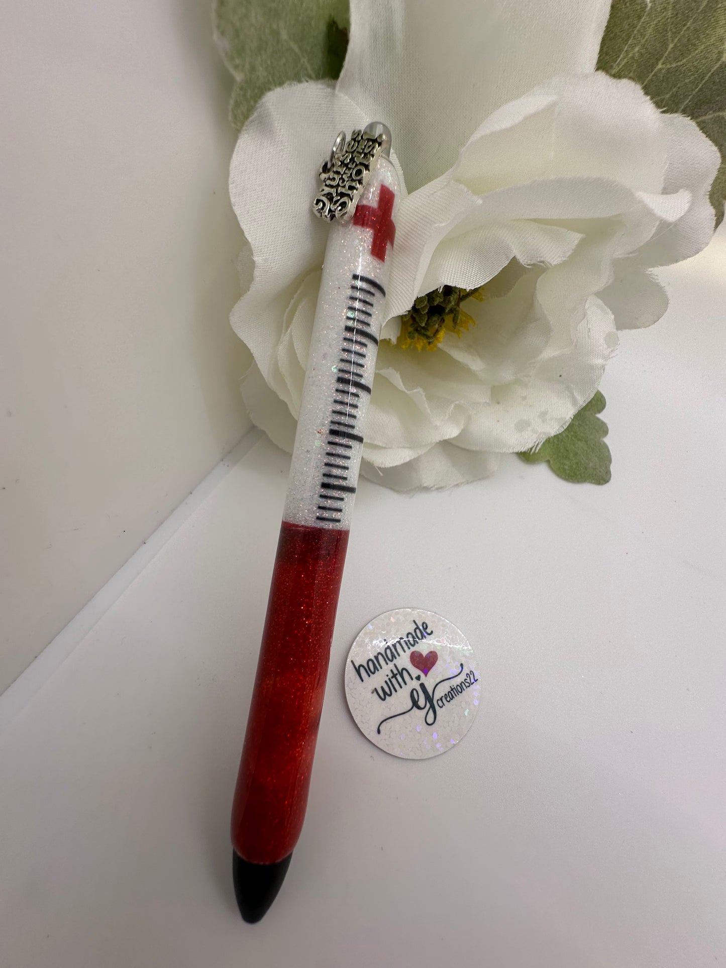 Phlebotomy Epoxy Glitter Pen