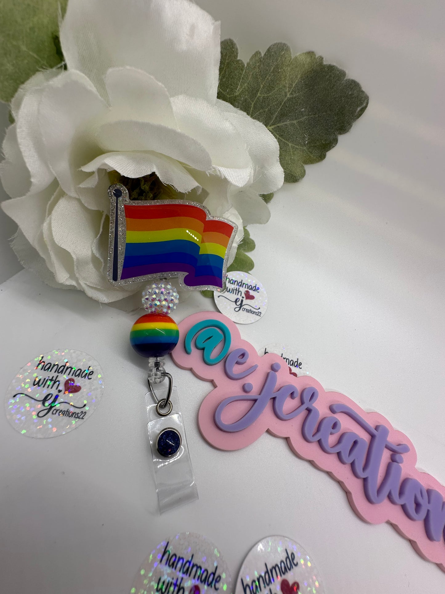 Rainbow Flag Badge Reel