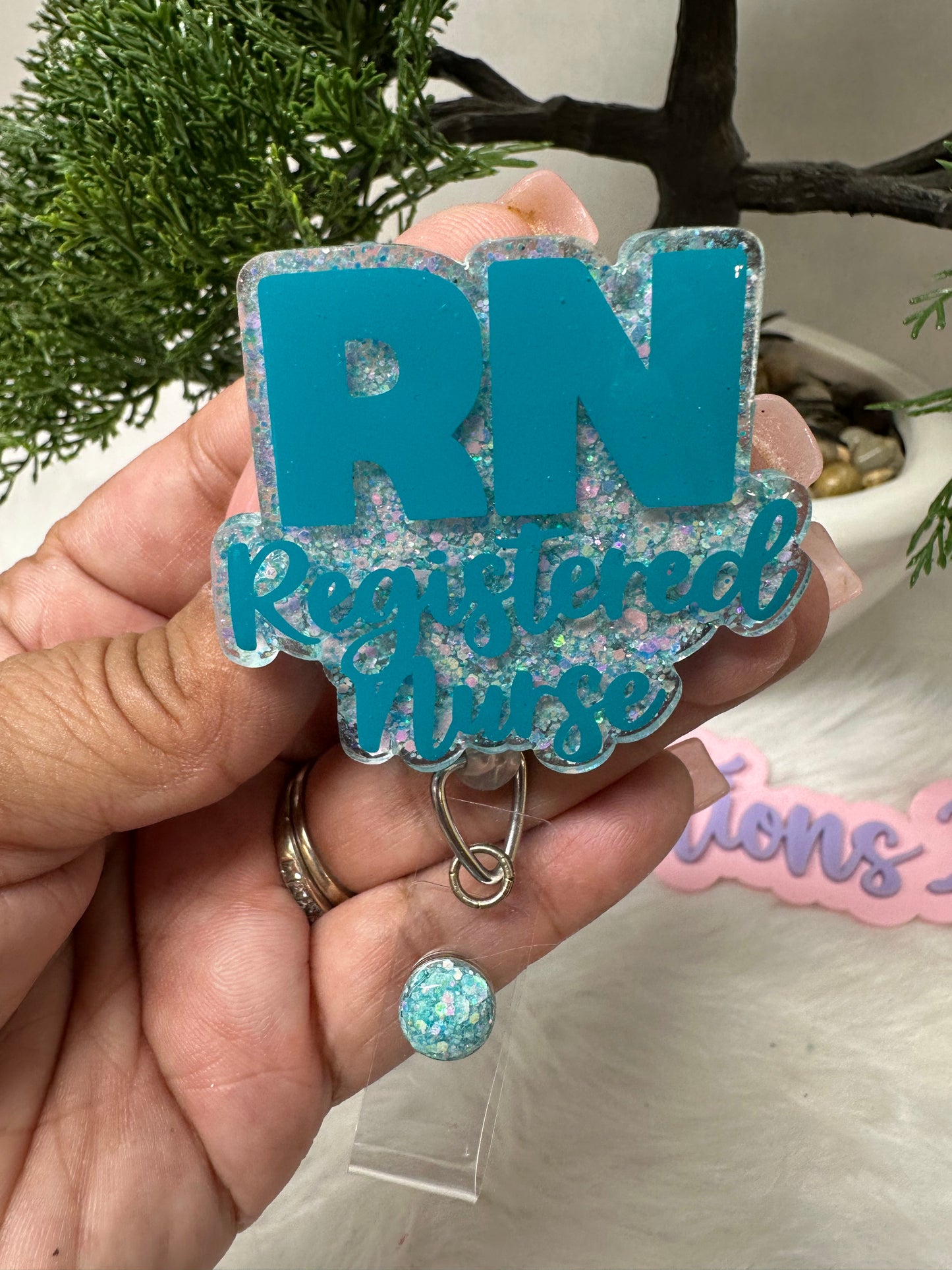 RN Registered Nurse Badge Reel