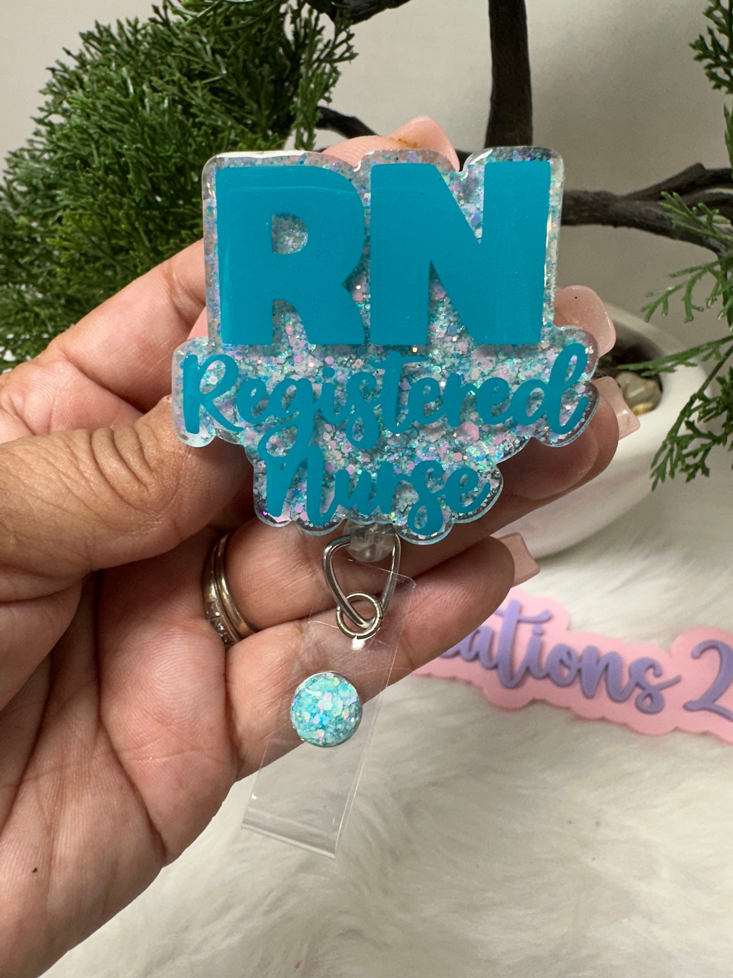 RN Registered Nurse Badge Reel