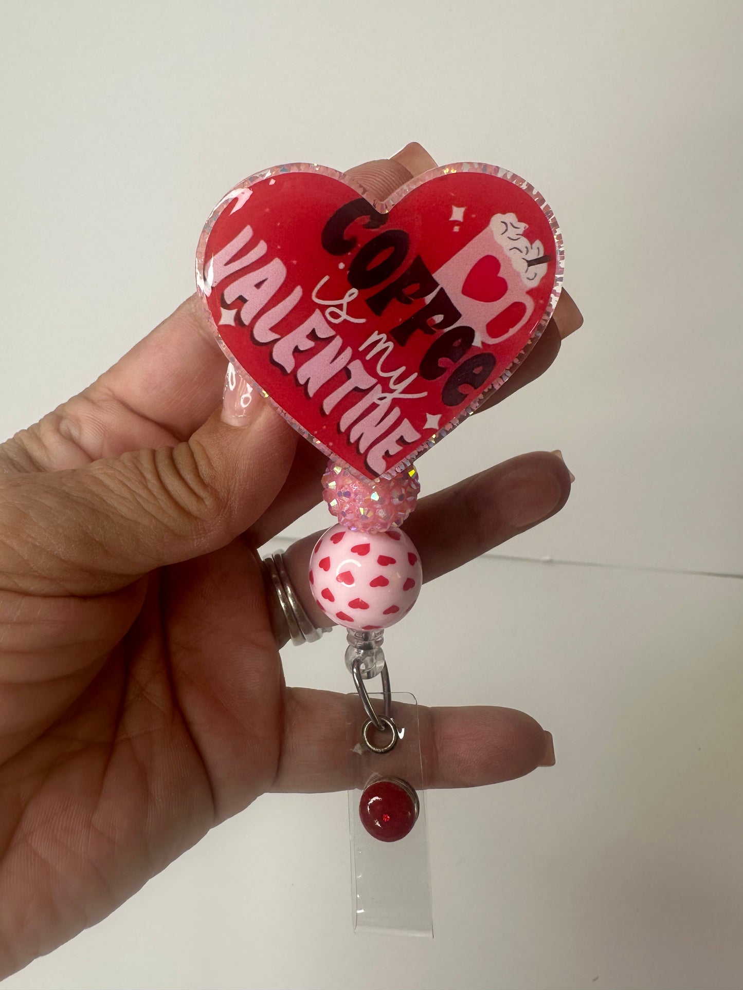 Coffee is my Valentine Badge Reel