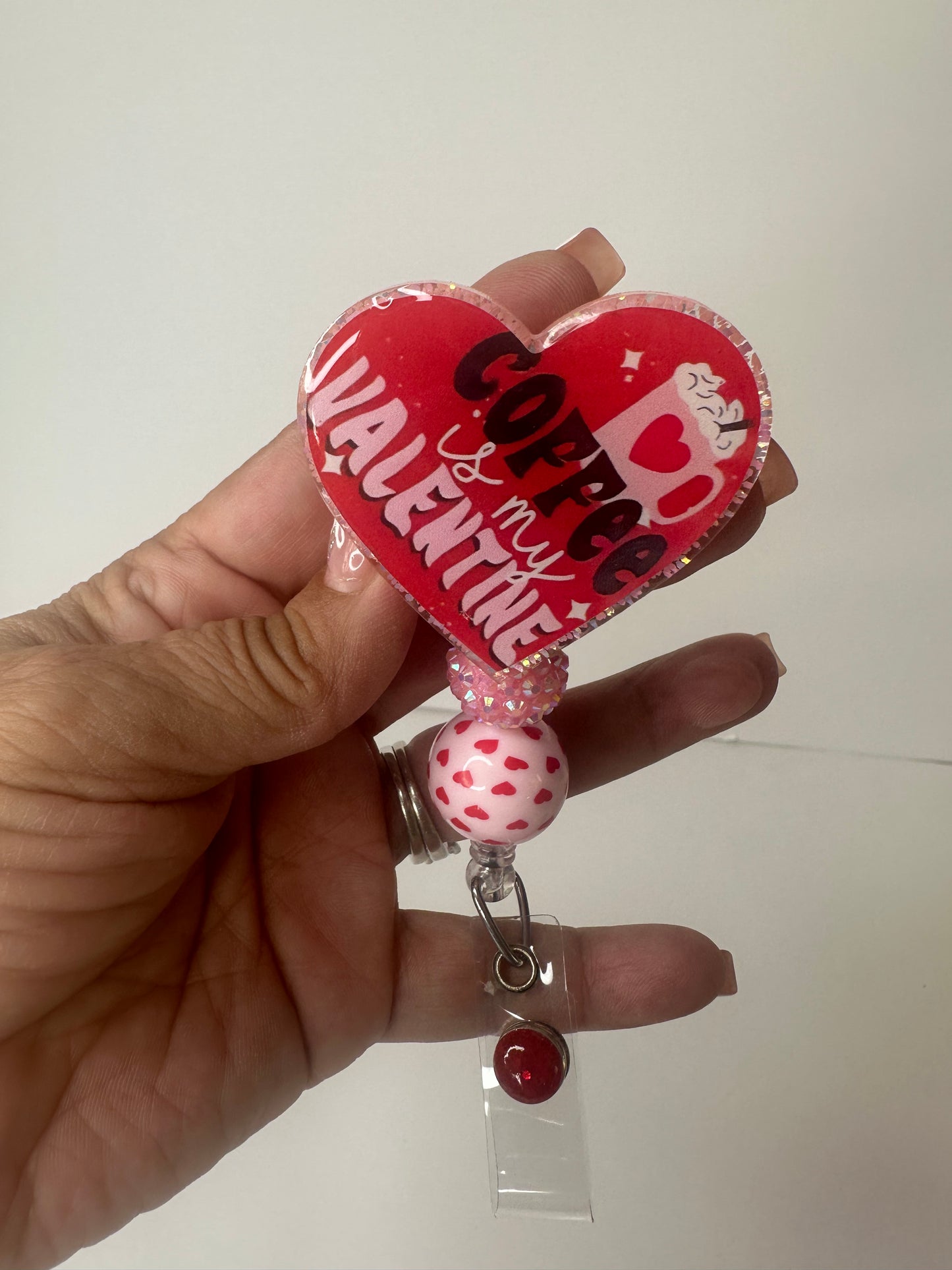 Coffee is my Valentine Badge Reel