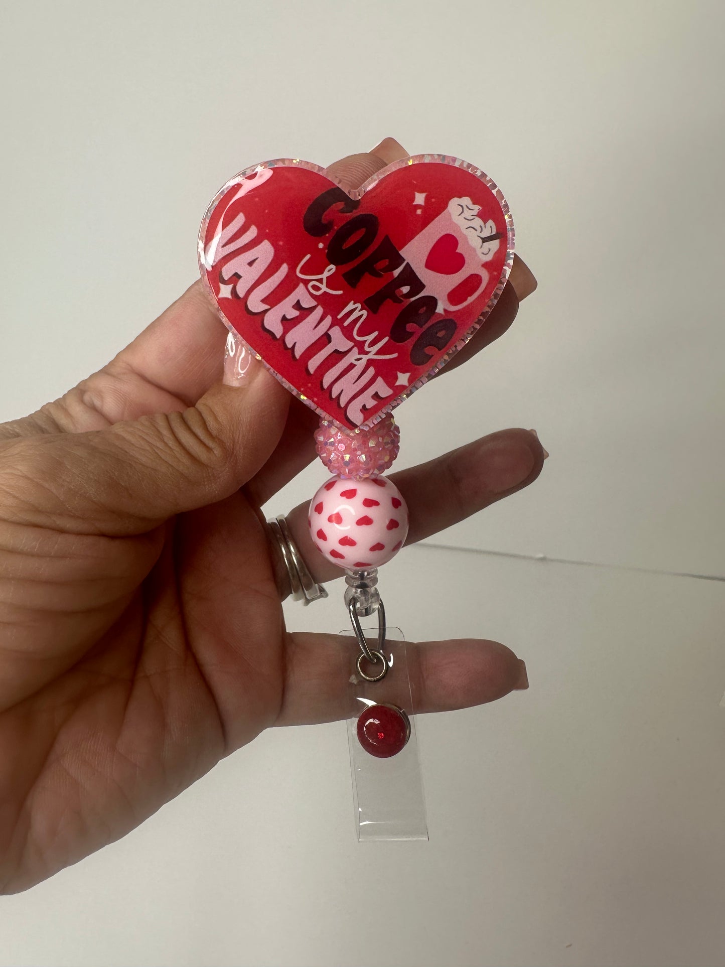 Coffee is my Valentine Badge Reel