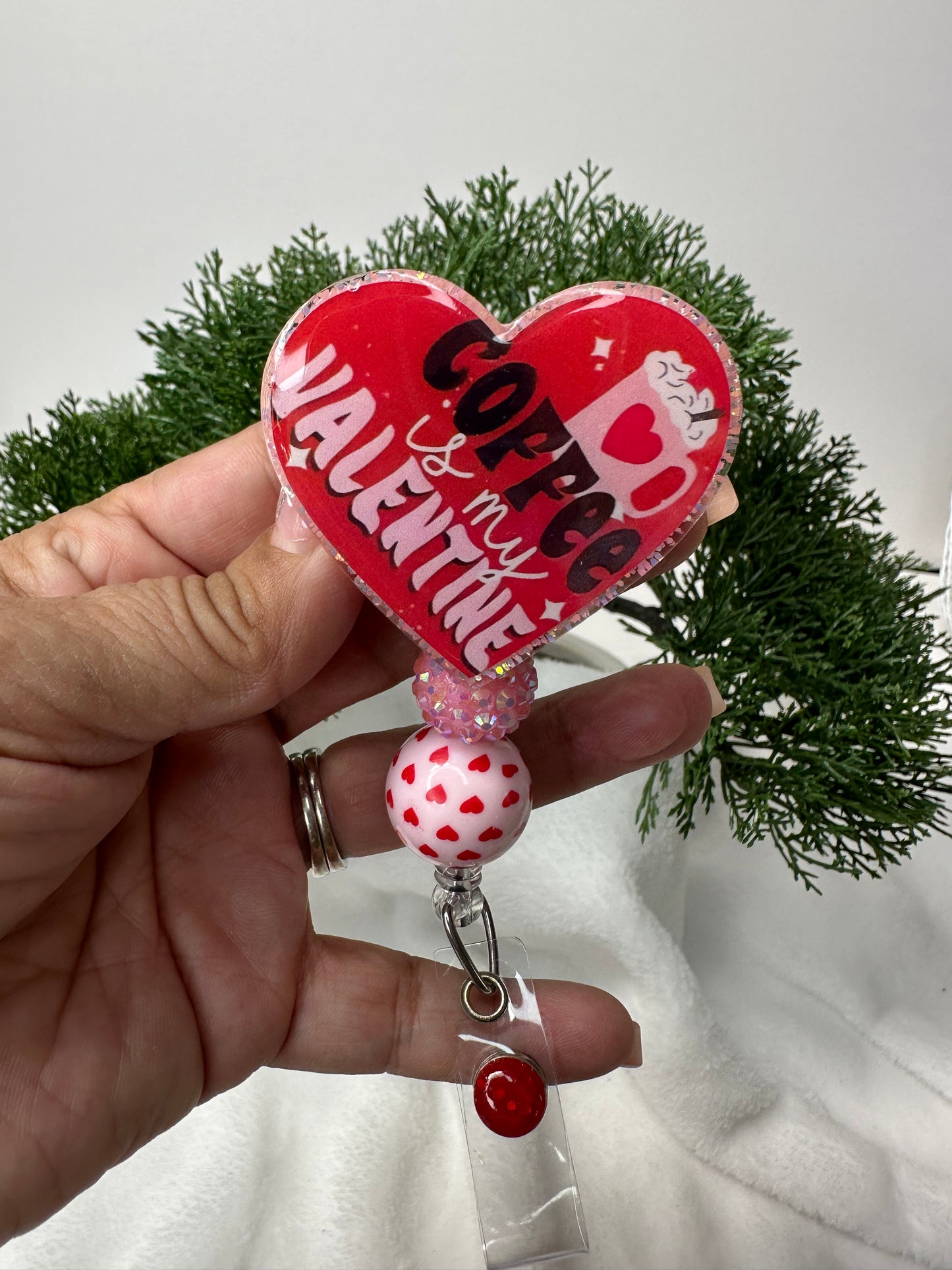 Coffee is my Valentine Badge Reel