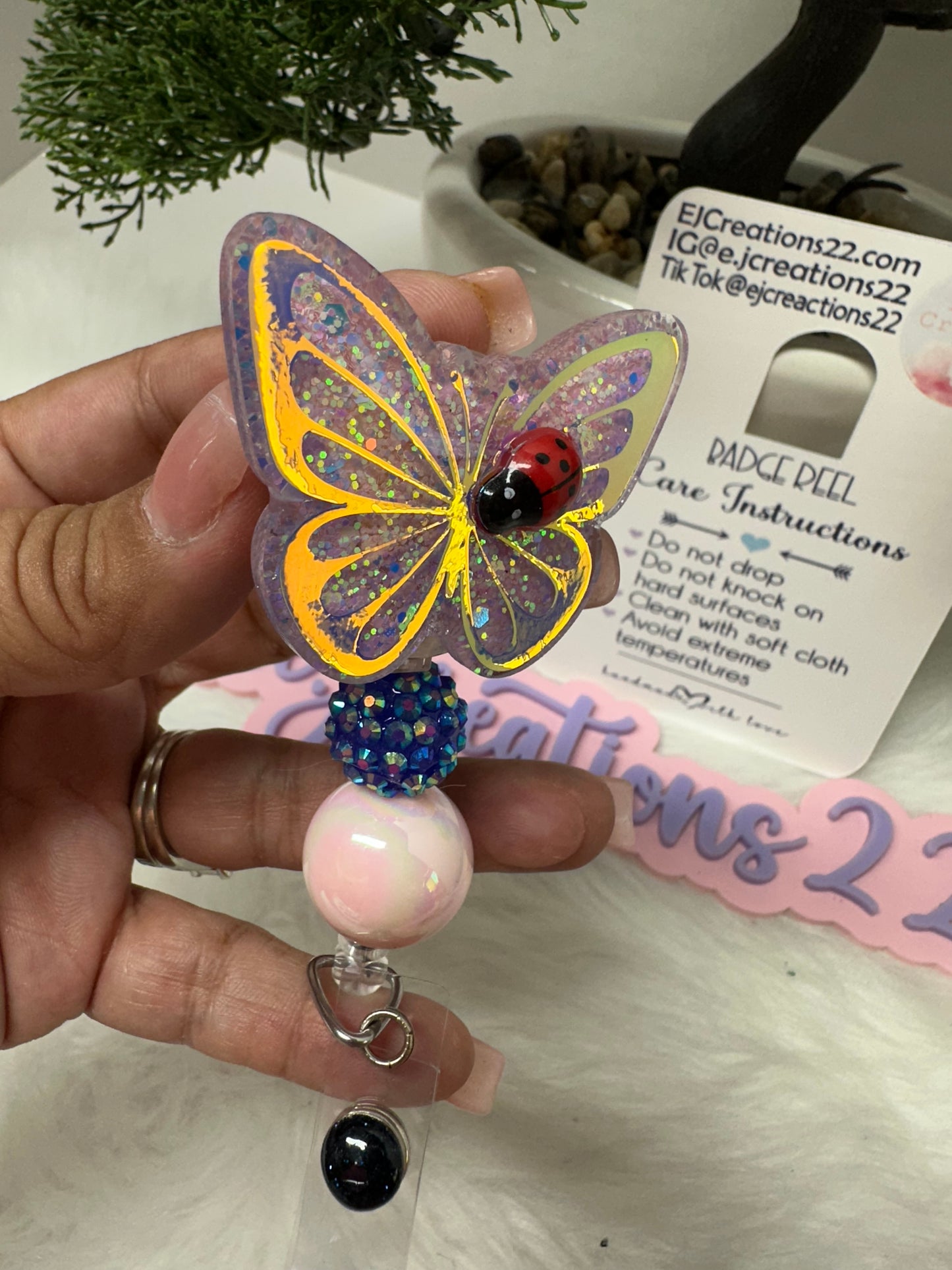 Butterfly with Ladybug Badge Buddy Set