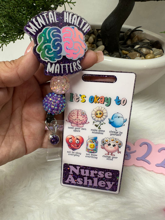Mental Health Matters Badge Buddy Set