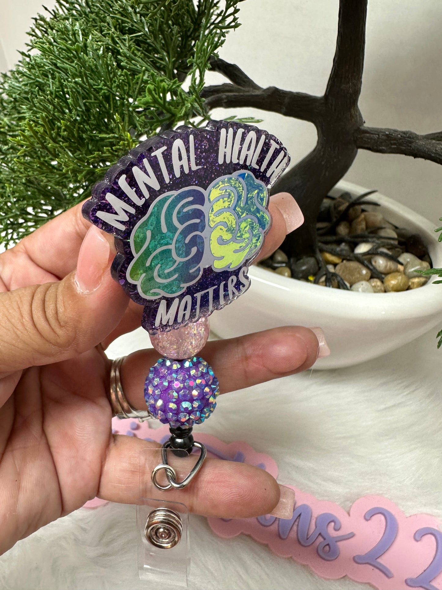 MENTAL HEALTH MATTERS Badge Reel
