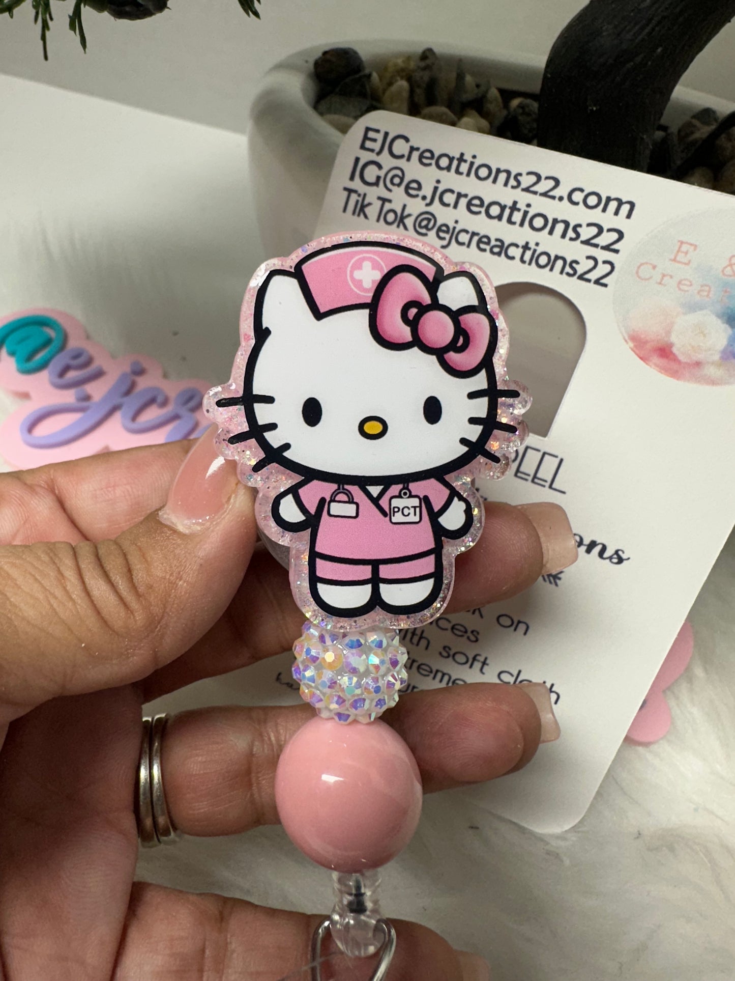 Kitty PCT Badge Reel