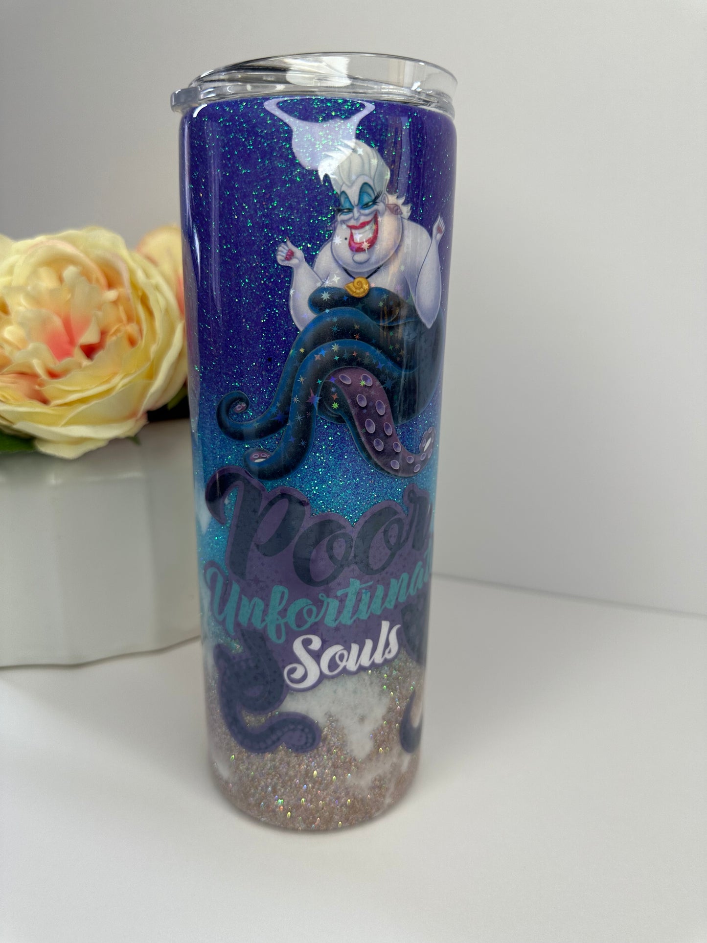 Sea Witch Epoxy Glitter Tumbler