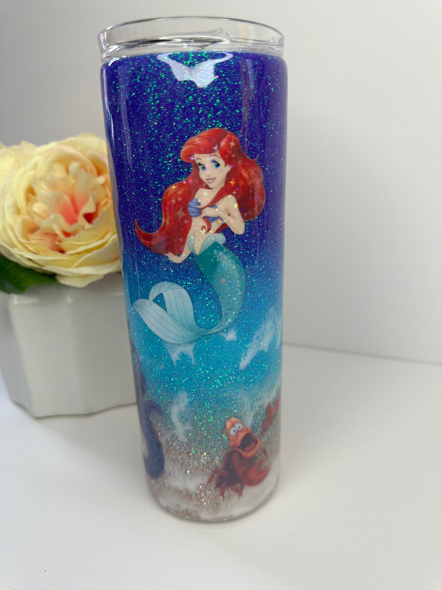 Sea Witch Epoxy Glitter Tumbler