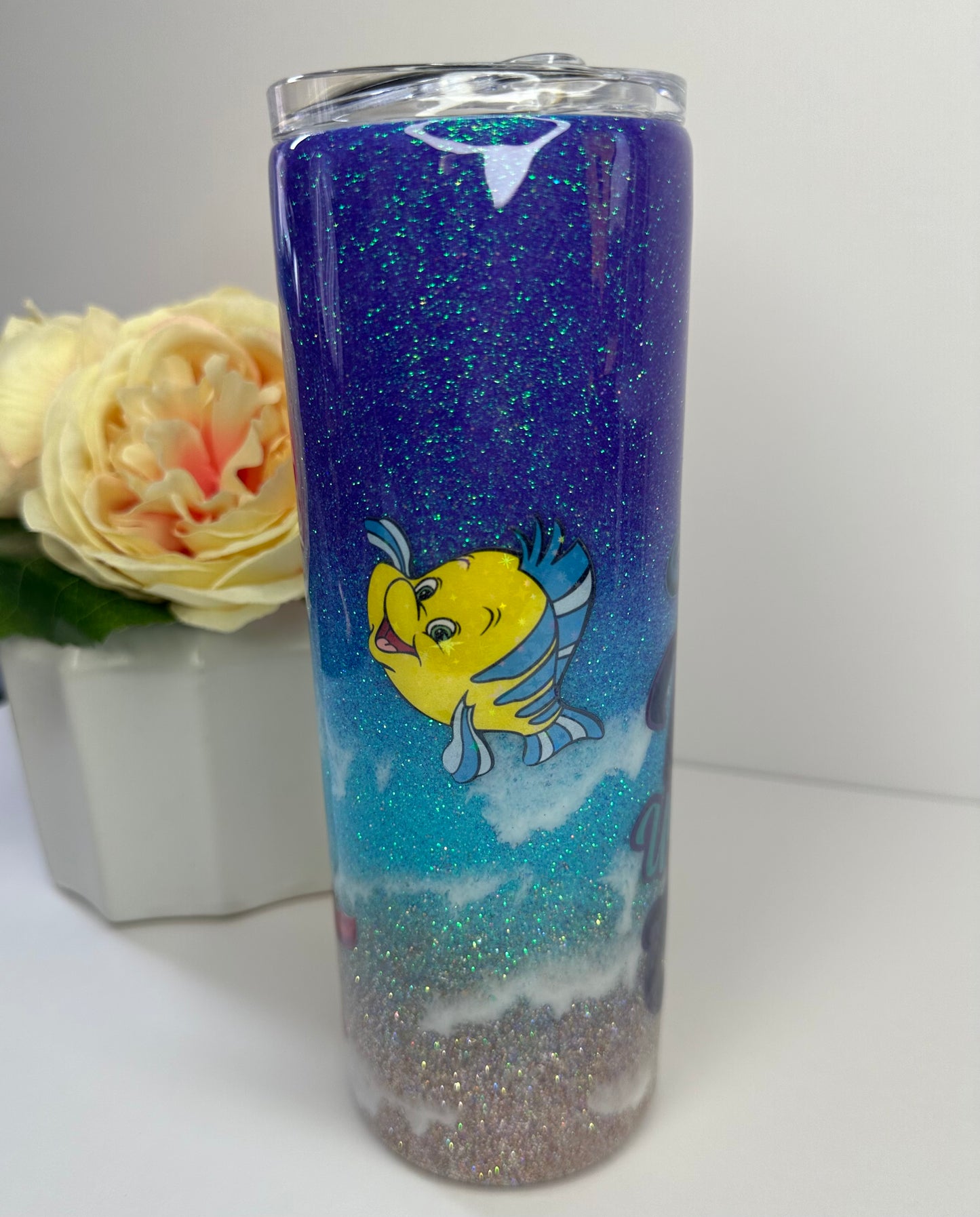 Sea Witch Epoxy Glitter Tumbler