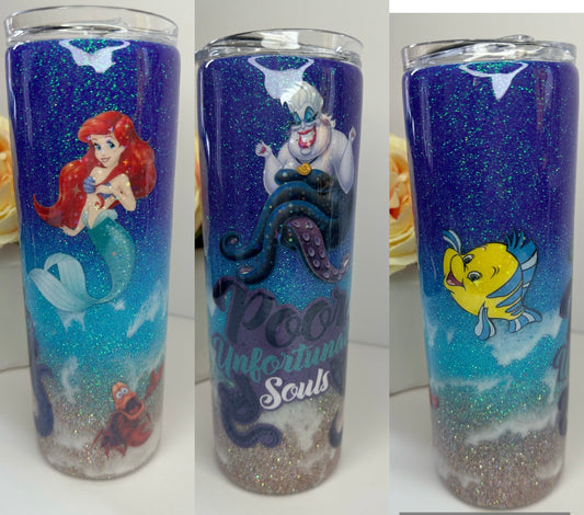 Sea Witch Epoxy Glitter Tumbler