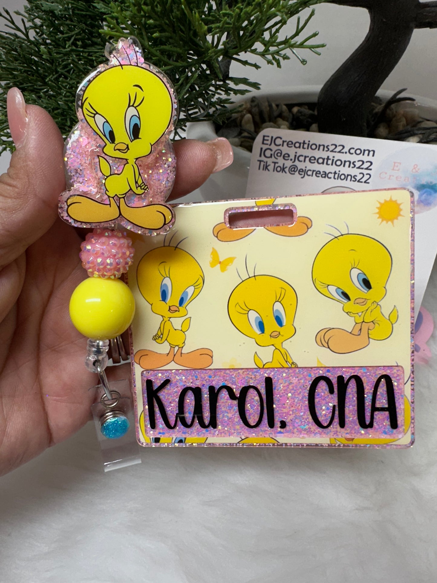 Yellow Bird Badge Buddy Set