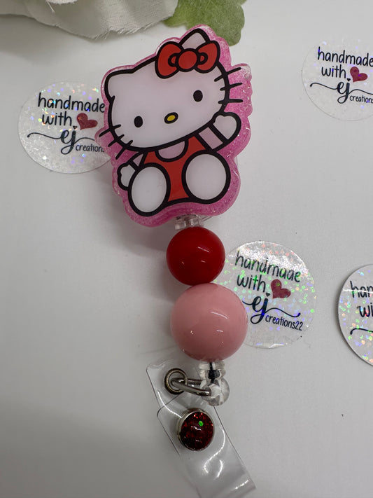 Kitty Cat Badge Reel