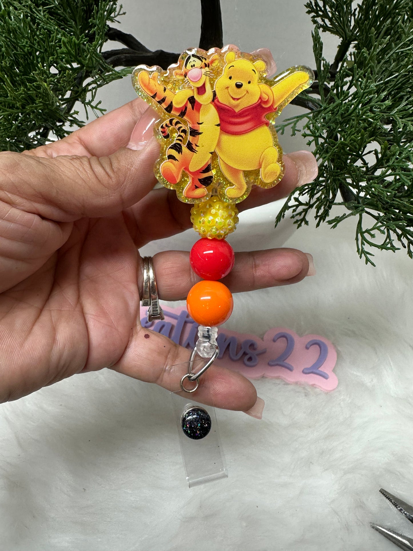 Bear and Tiger Badge Reel