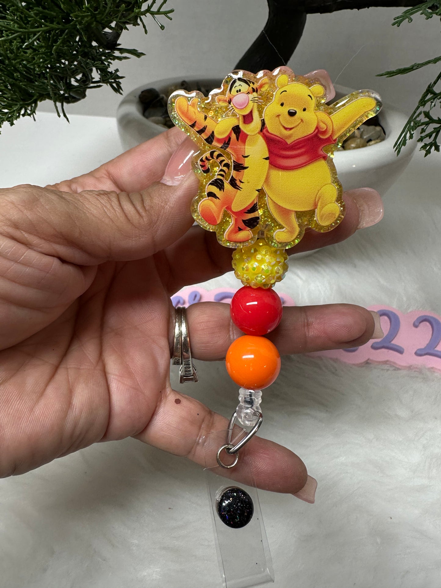 Bear and Tiger Badge Reel