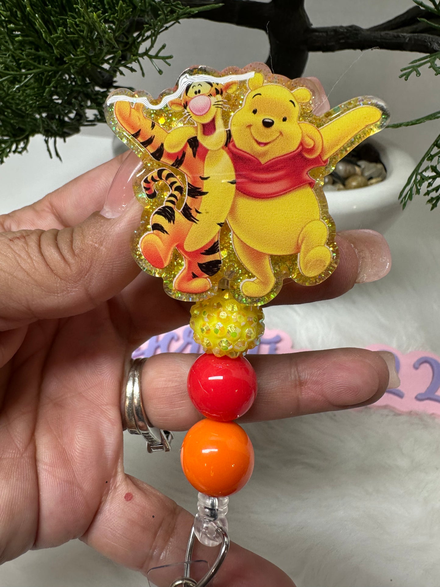 Bear and Tiger Badge Reel
