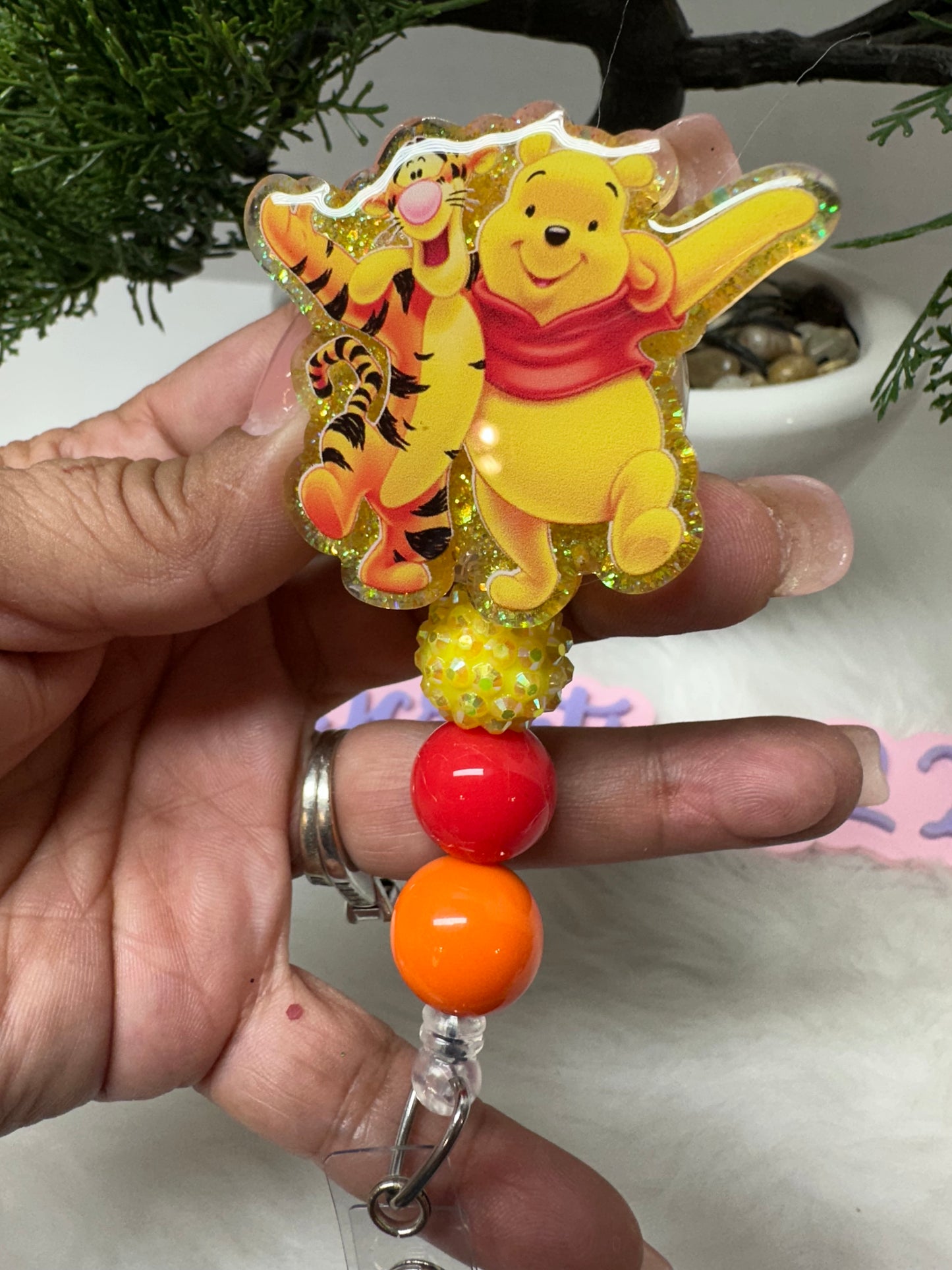 Bear and Tiger Badge Reel
