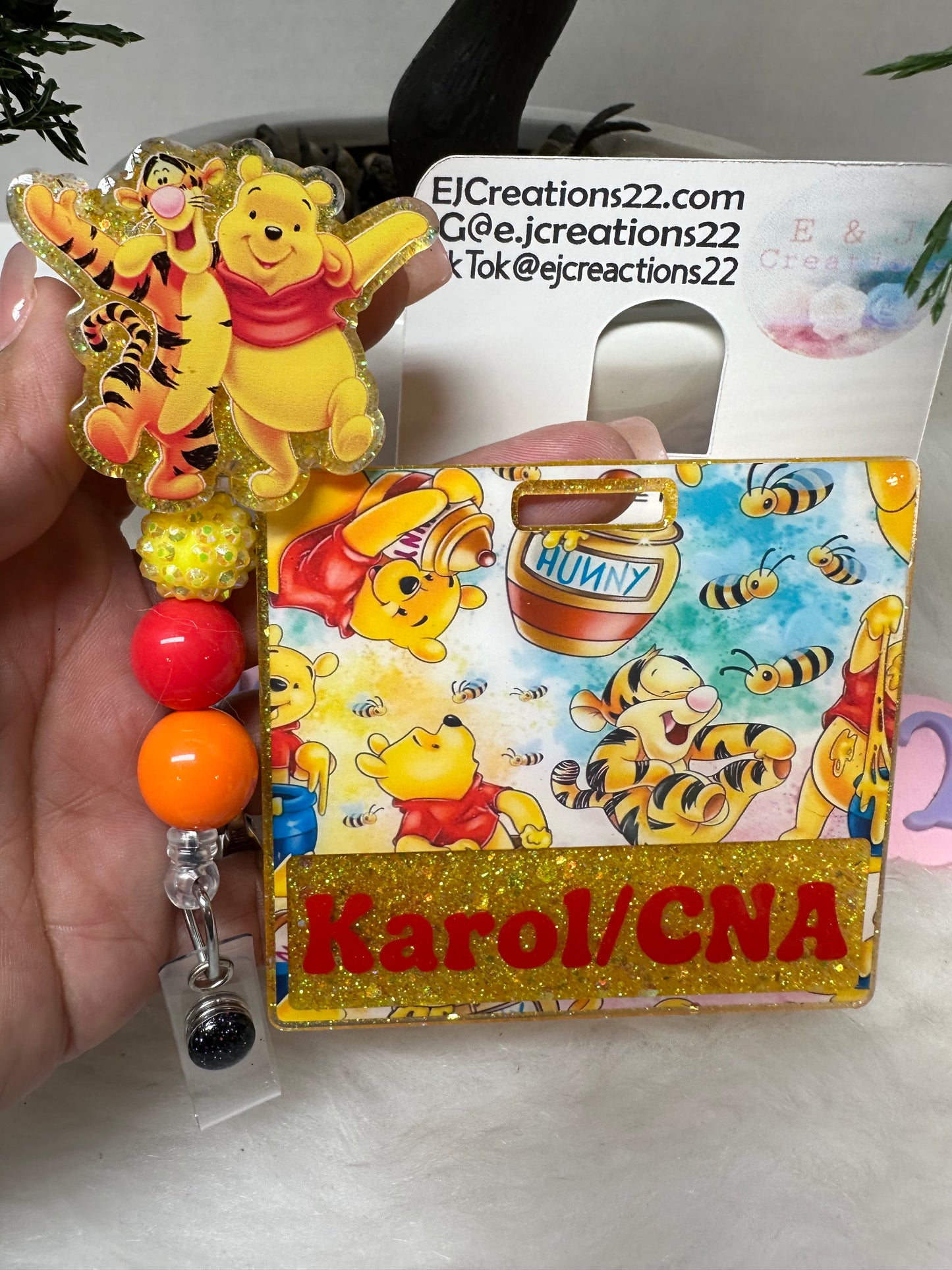 Bear and Tiger Badge Buddy Set