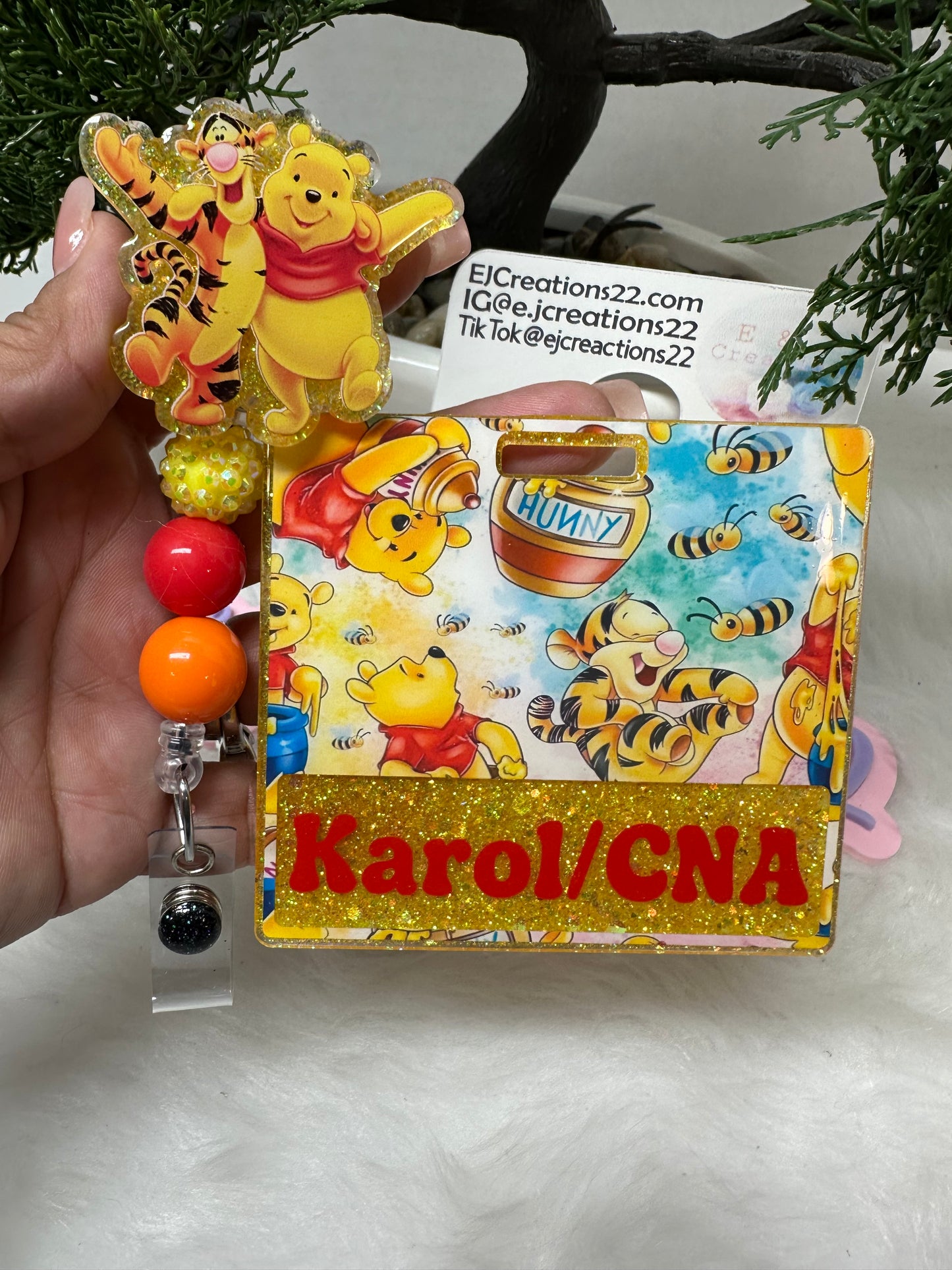 Bear and Tiger Badge Buddy Set