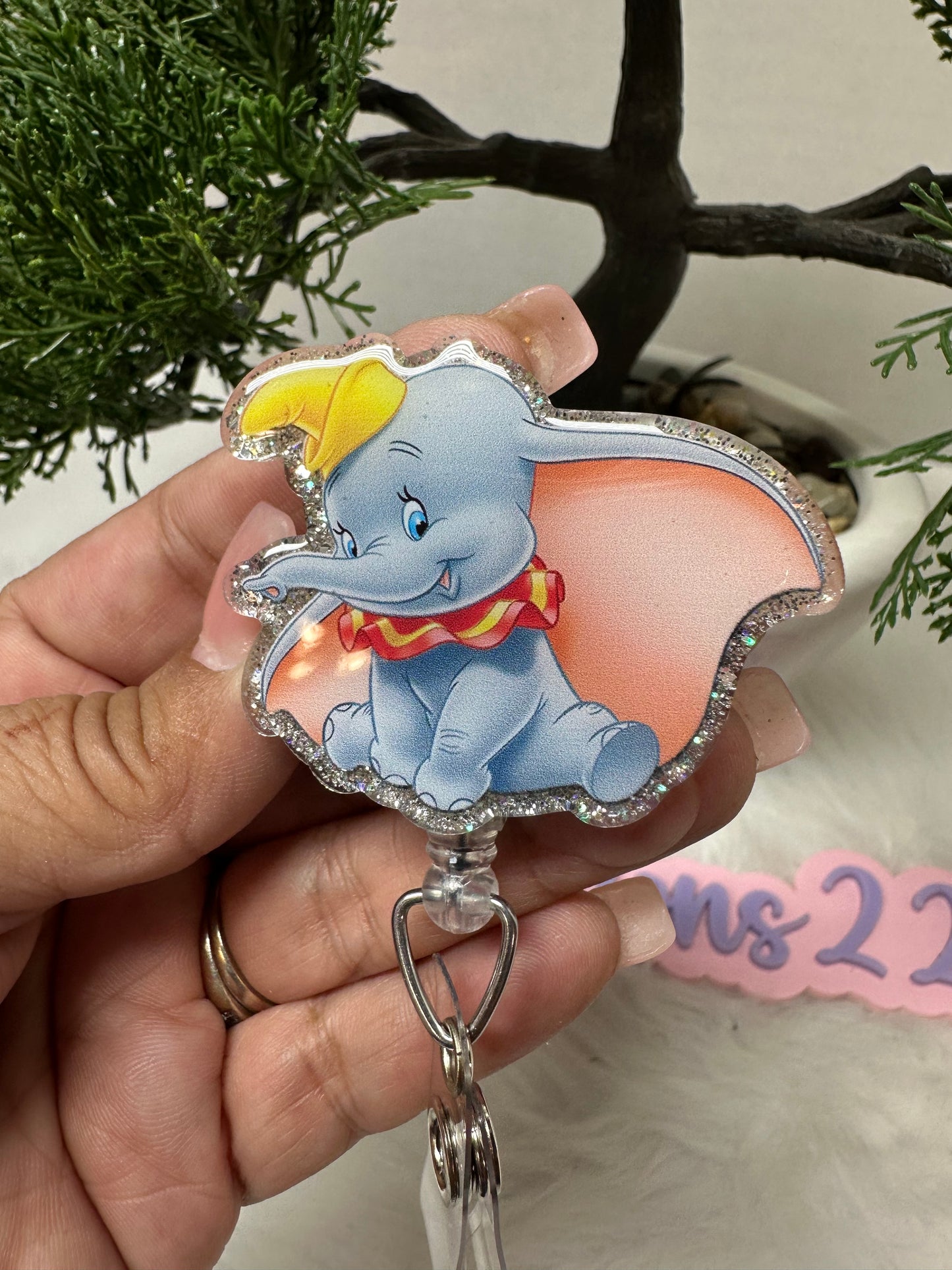 Baby Elephant Badge Reel
